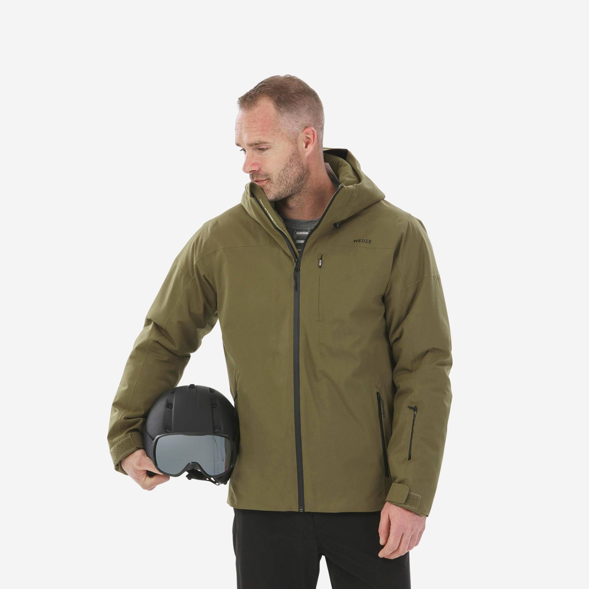 Skijacke Piste Warm 500 Herren Ocker XL von WEDZE