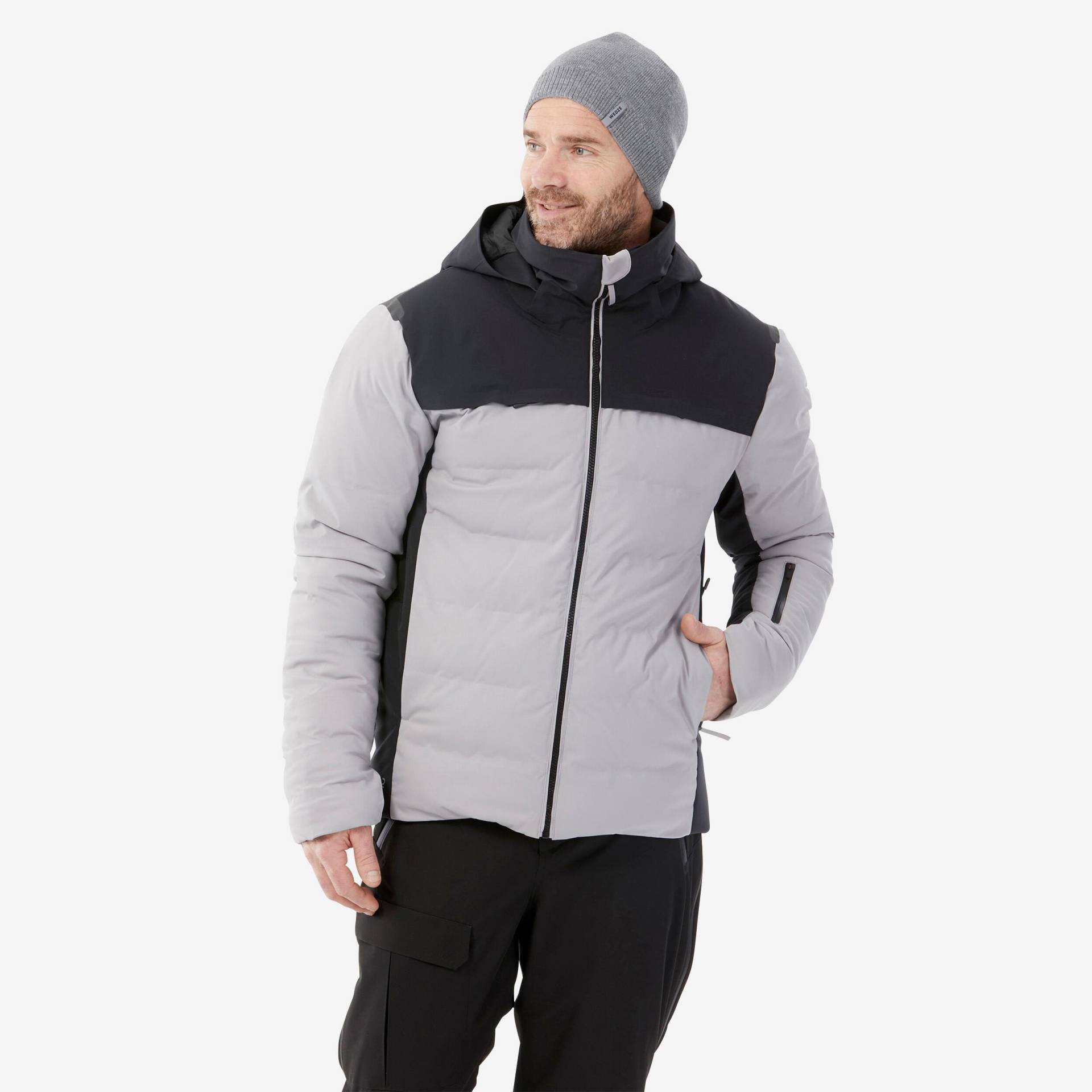 Wattierte Jacke - Warm 900 Herren Gewittergrau 3XL von WEDZE