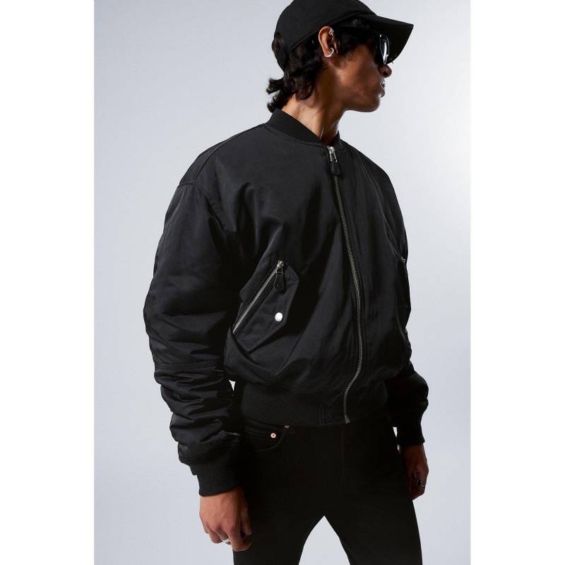 Bomberjacke Mit Knöpfen Herren Black M von WEEKDAY