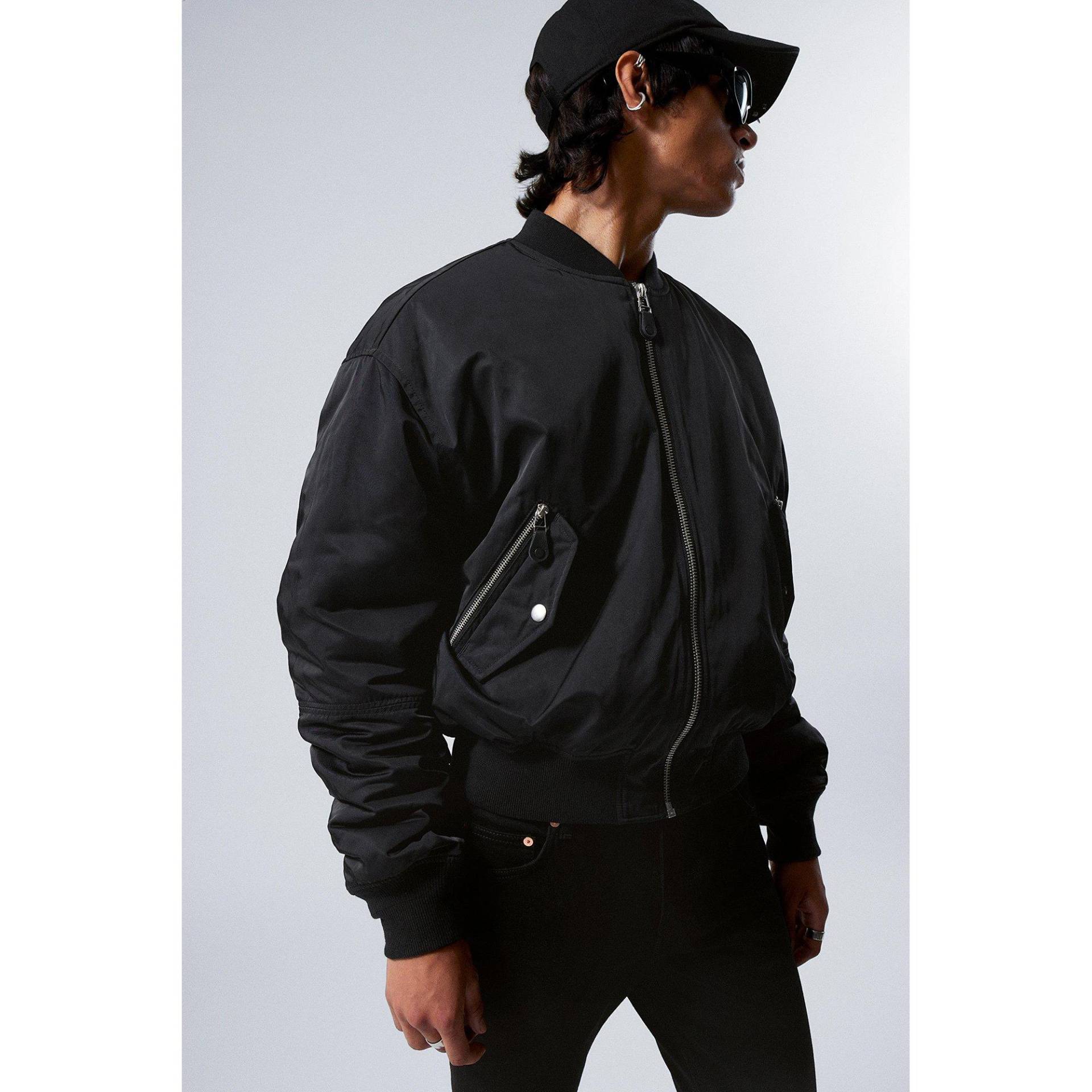 Bomberjacke Mit Knöpfen Herren Black S von WEEKDAY