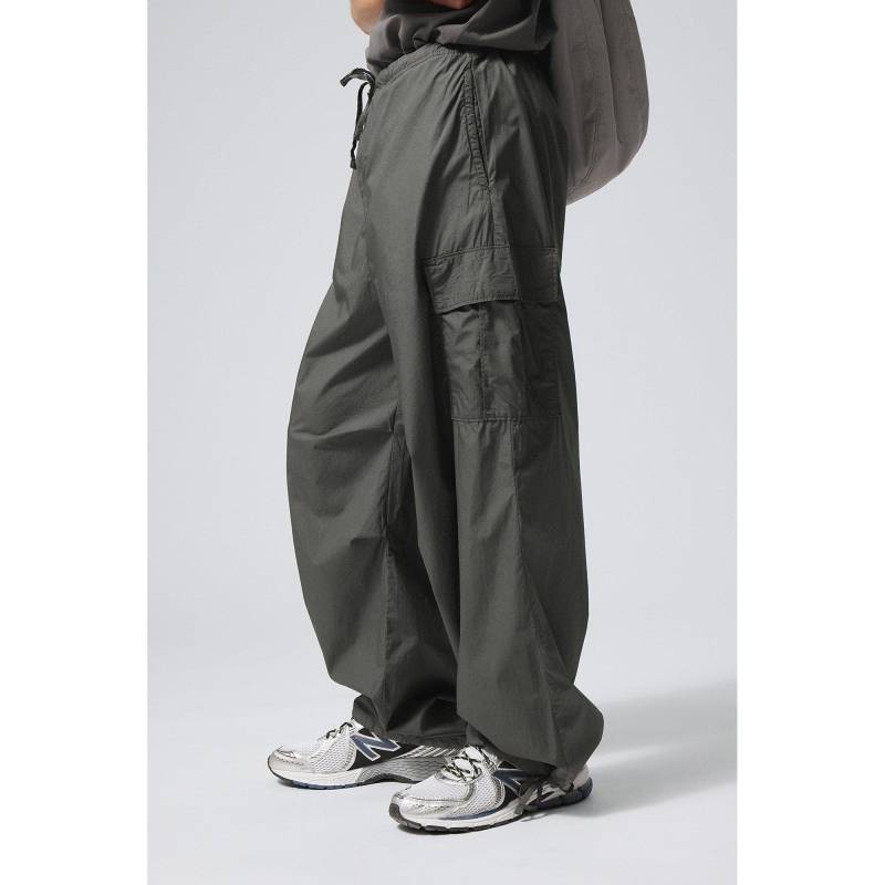 Cargohose, Regular Fit Herren Dunkelgrau L von WEEKDAY