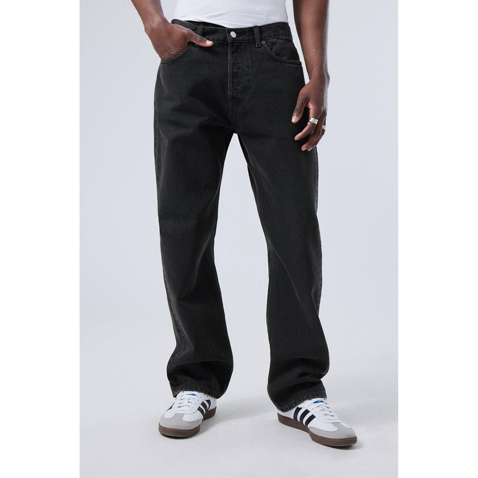 Jeans, Regular Fit Herren Black L30/W33 von WEEKDAY