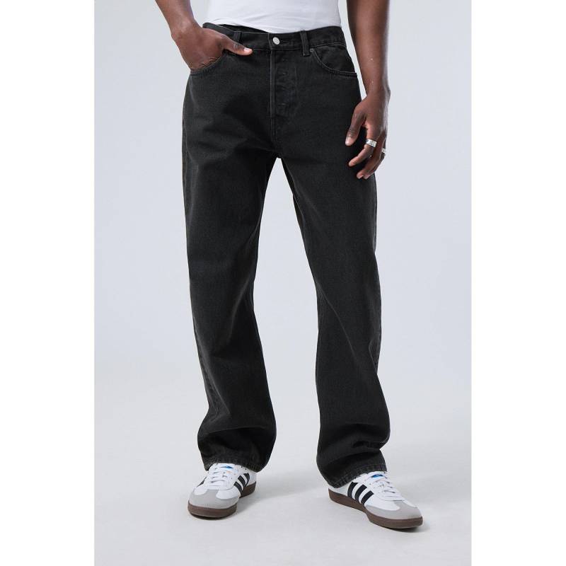 Jeans, Regular Fit Herren Black L30/W34 von WEEKDAY