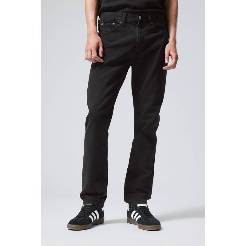 Jeans, Regular Fit Herren Black L32/W31 von WEEKDAY