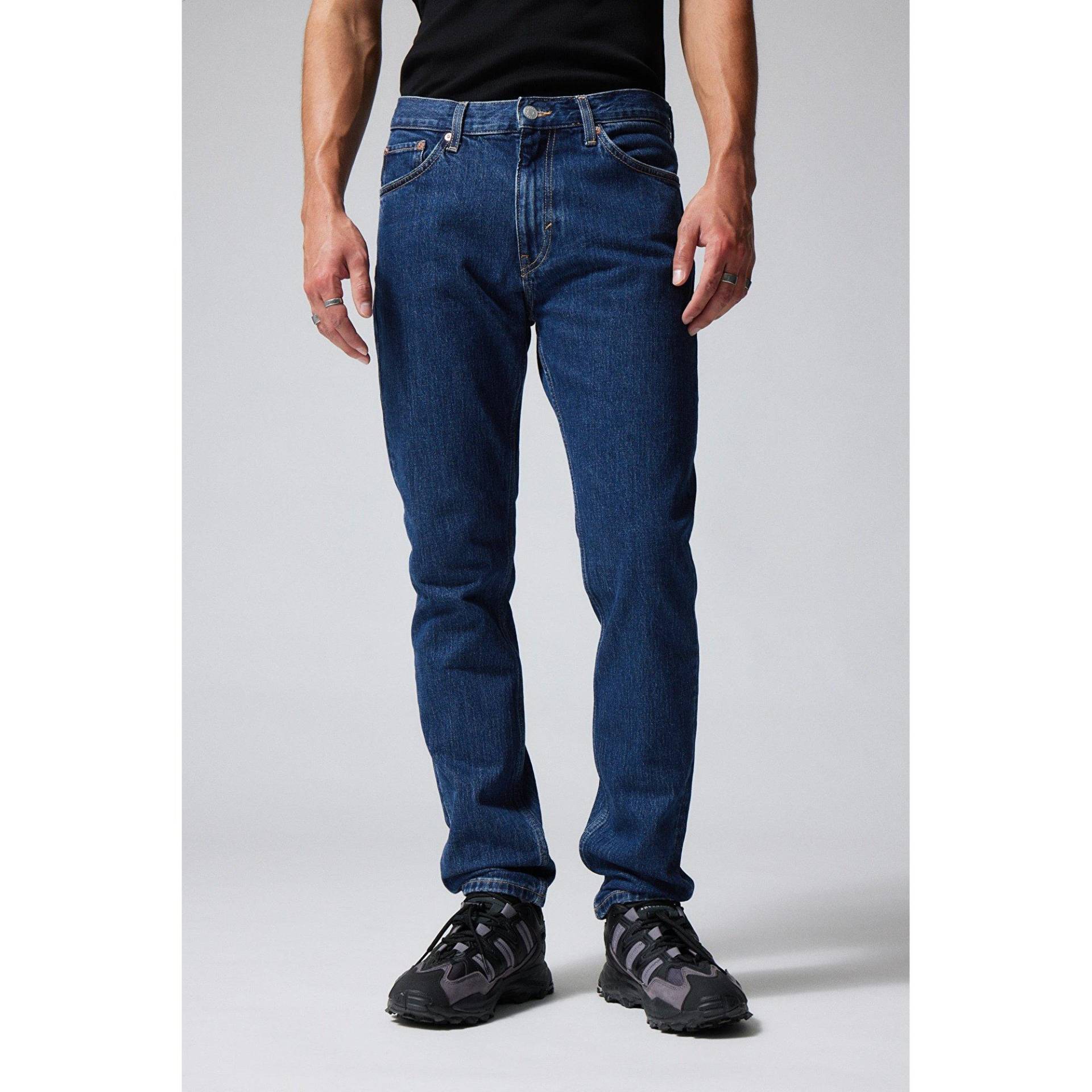 Jeans, Regular Fit Herren Blau L30/W30 von WEEKDAY