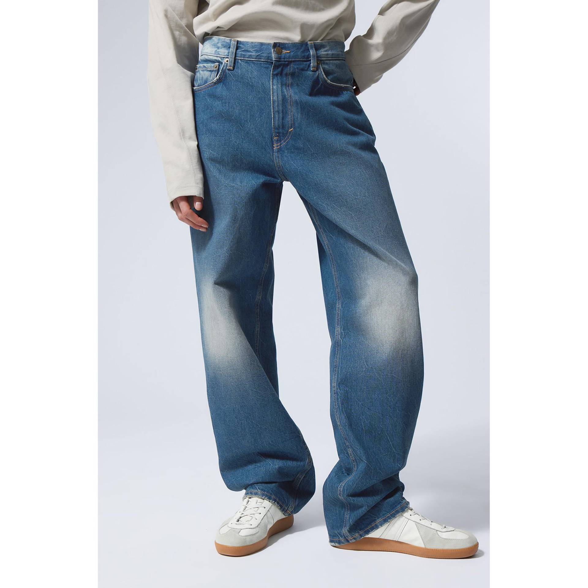 Jeans, Regular Fit Herren Blau L30/W30 von WEEKDAY