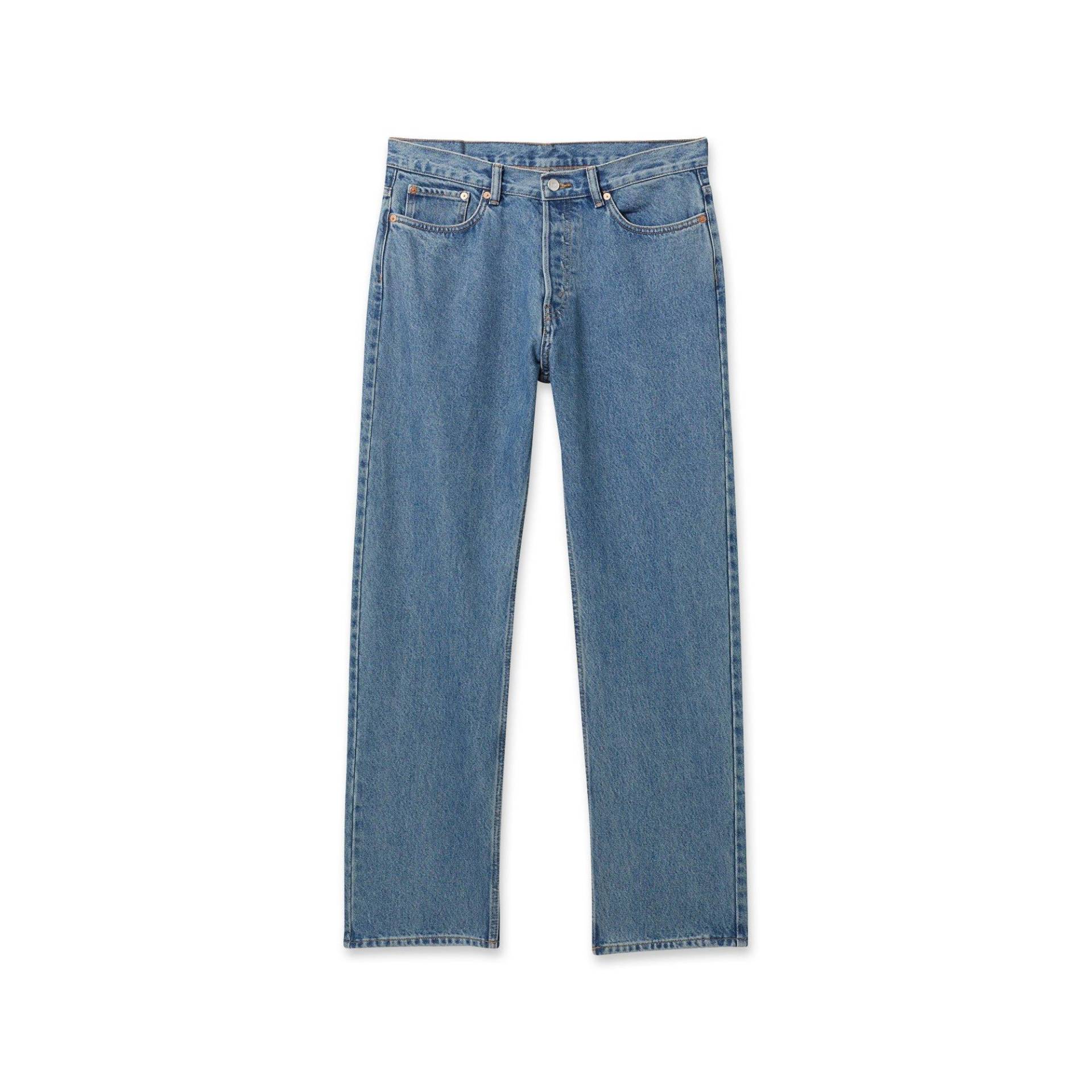 Jeans, Regular Fit Herren Blau L30/W32 von WEEKDAY