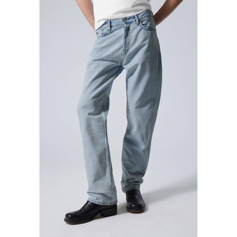 Jeans, Regular Fit Herren Blau L30/W33 von WEEKDAY