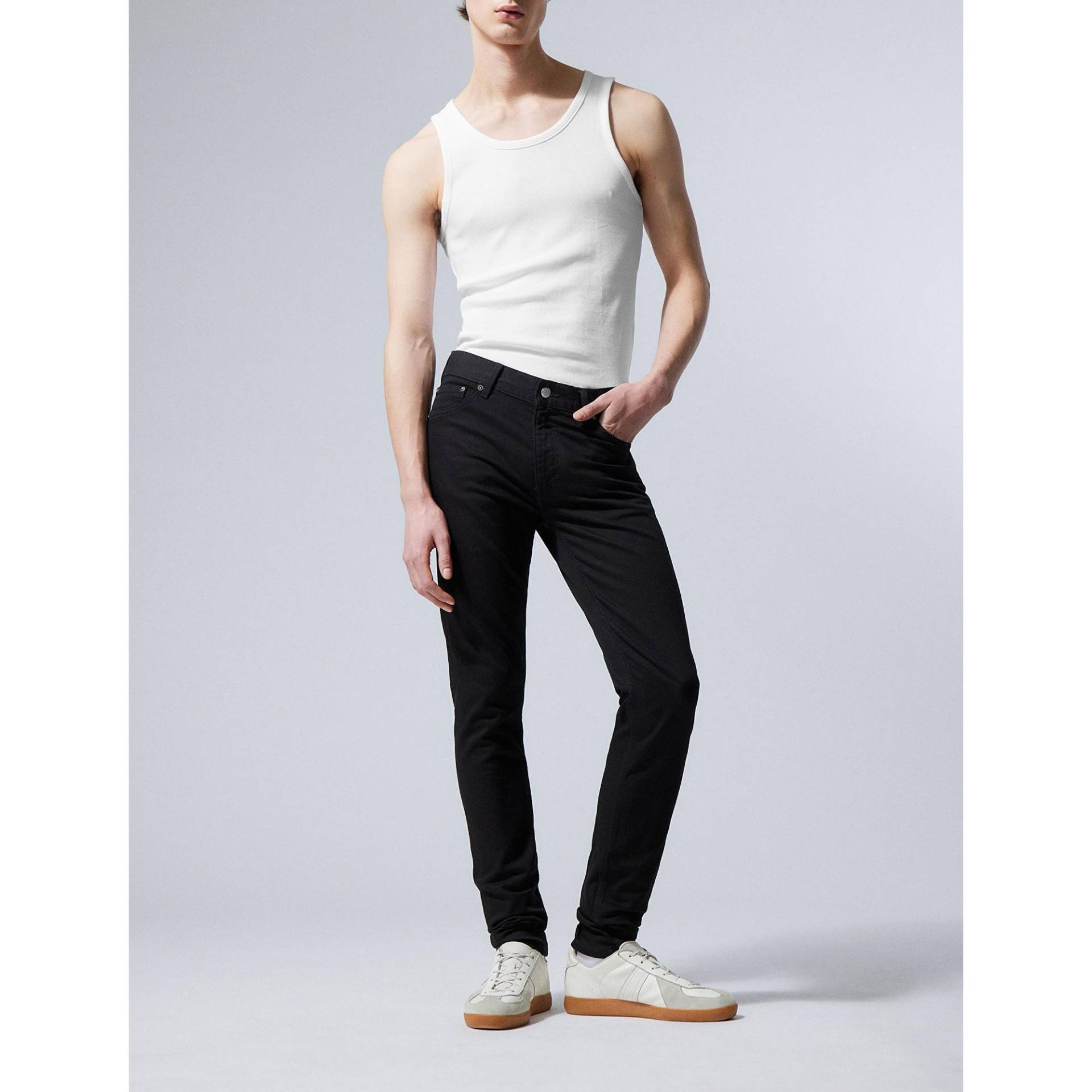 Jeans, Skinny Fit Herren Black L32/W33 von WEEKDAY