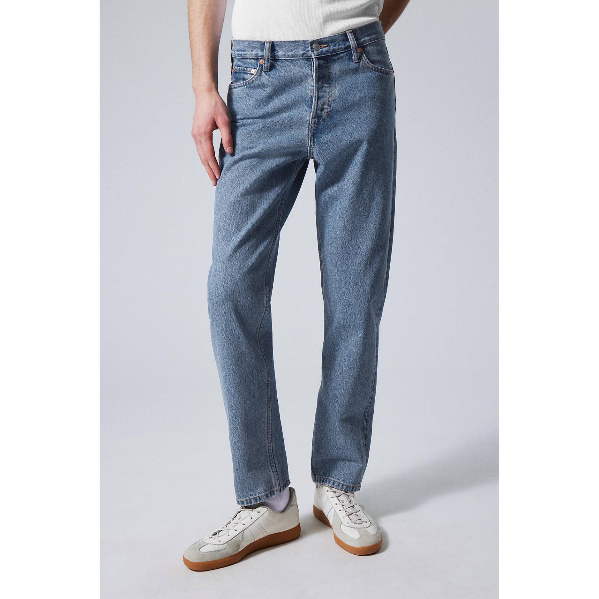 Jeans, Tapered Fit Herren Blau L32/W30 von WEEKDAY