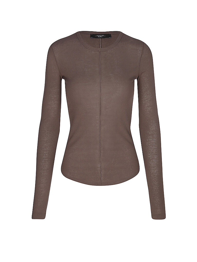 WEEKEND MAX MARA Langarmshirt VINCITA braun | XS von WEEKEND MAX MARA