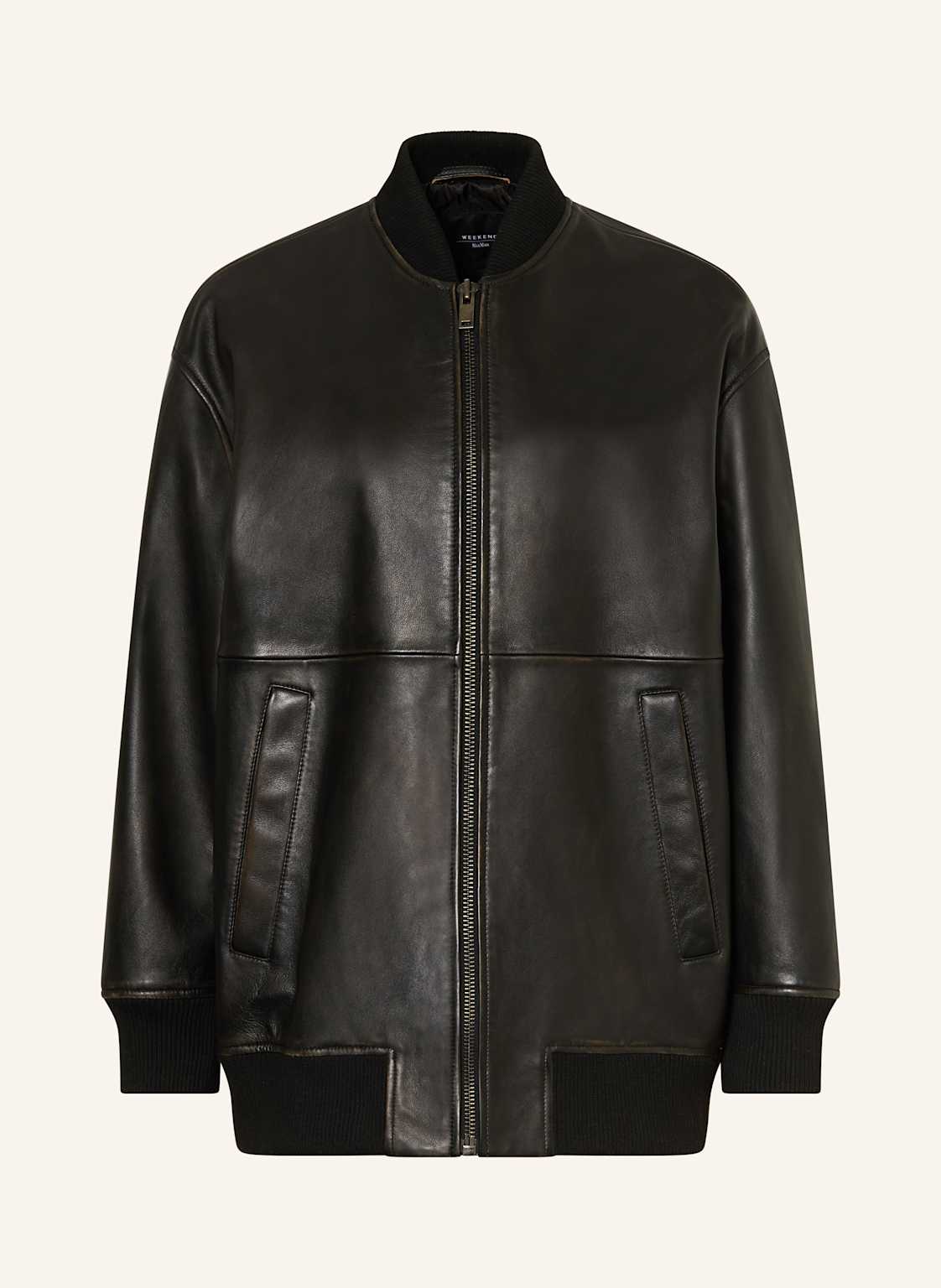 Weekend Max Mara Lederjacke Tattico schwarz von WEEKEND Max Mara