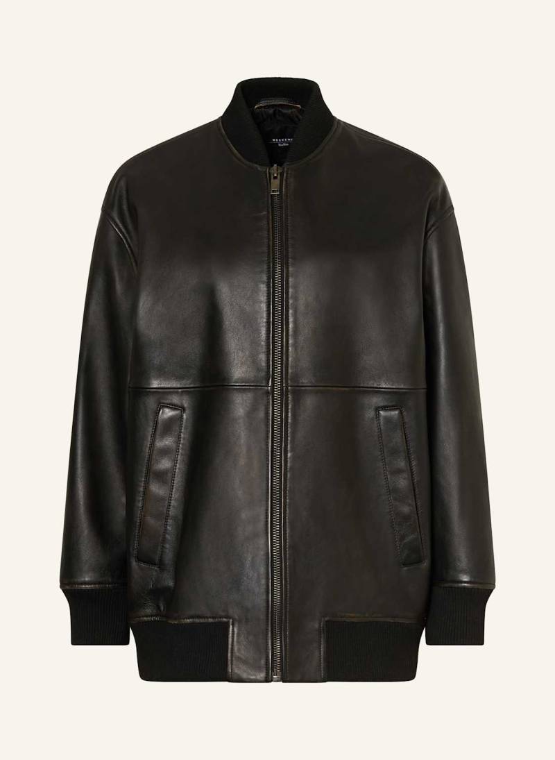 Weekend Max Mara Lederjacke Tattico schwarz von WEEKEND Max Mara