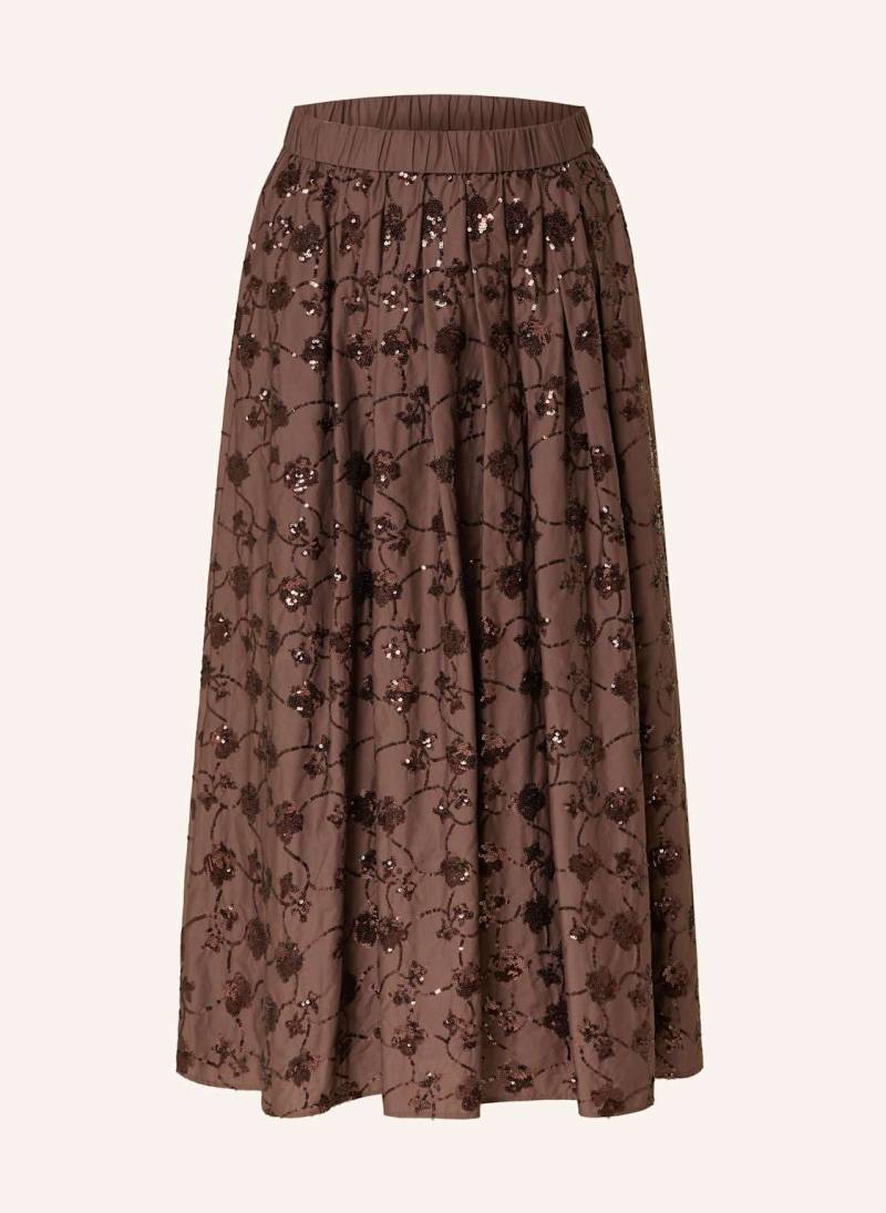 Weekend Max Mara Rock Tempra Mit Pailletten braun von WEEKEND Max Mara