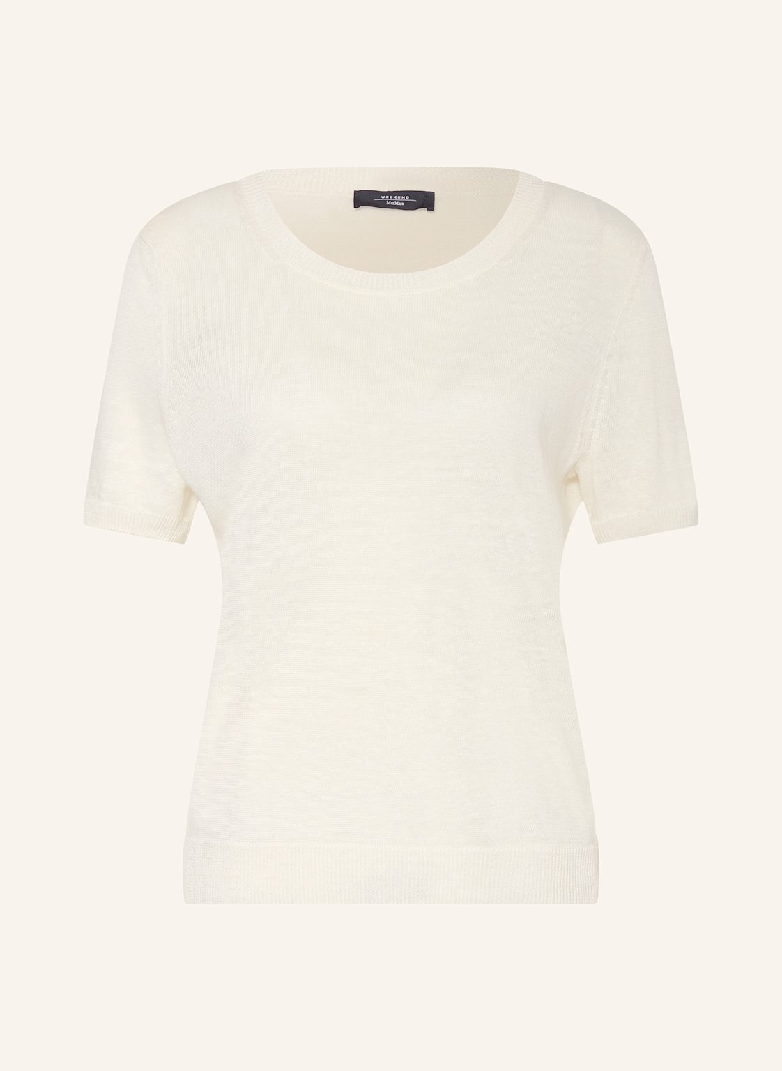 Weekend Max Mara Strickshirt Pancone Aus Leinen weiss Weekend Max Mara Strickshirt Pancone Aus Leinen weiss von WEEKEND Max Mara