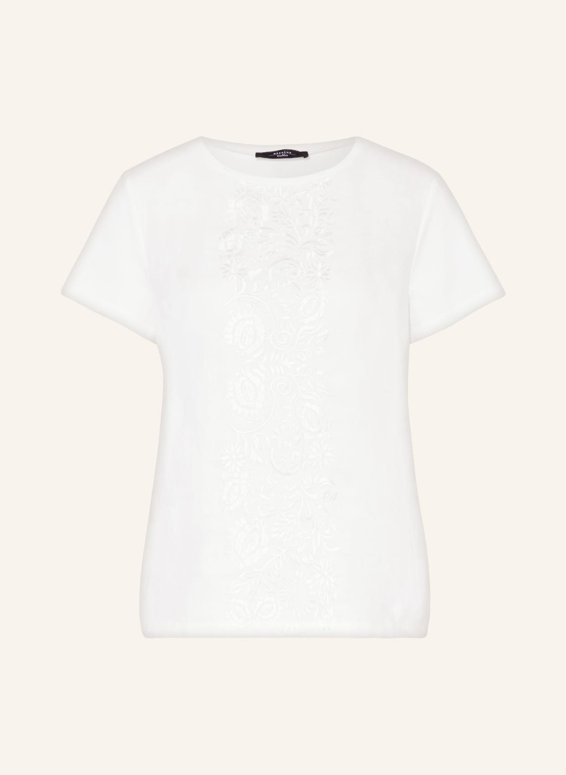 Weekend Maxmara T-Shirt Magno Im Materialmix weiss von WEEKEND MaxMara