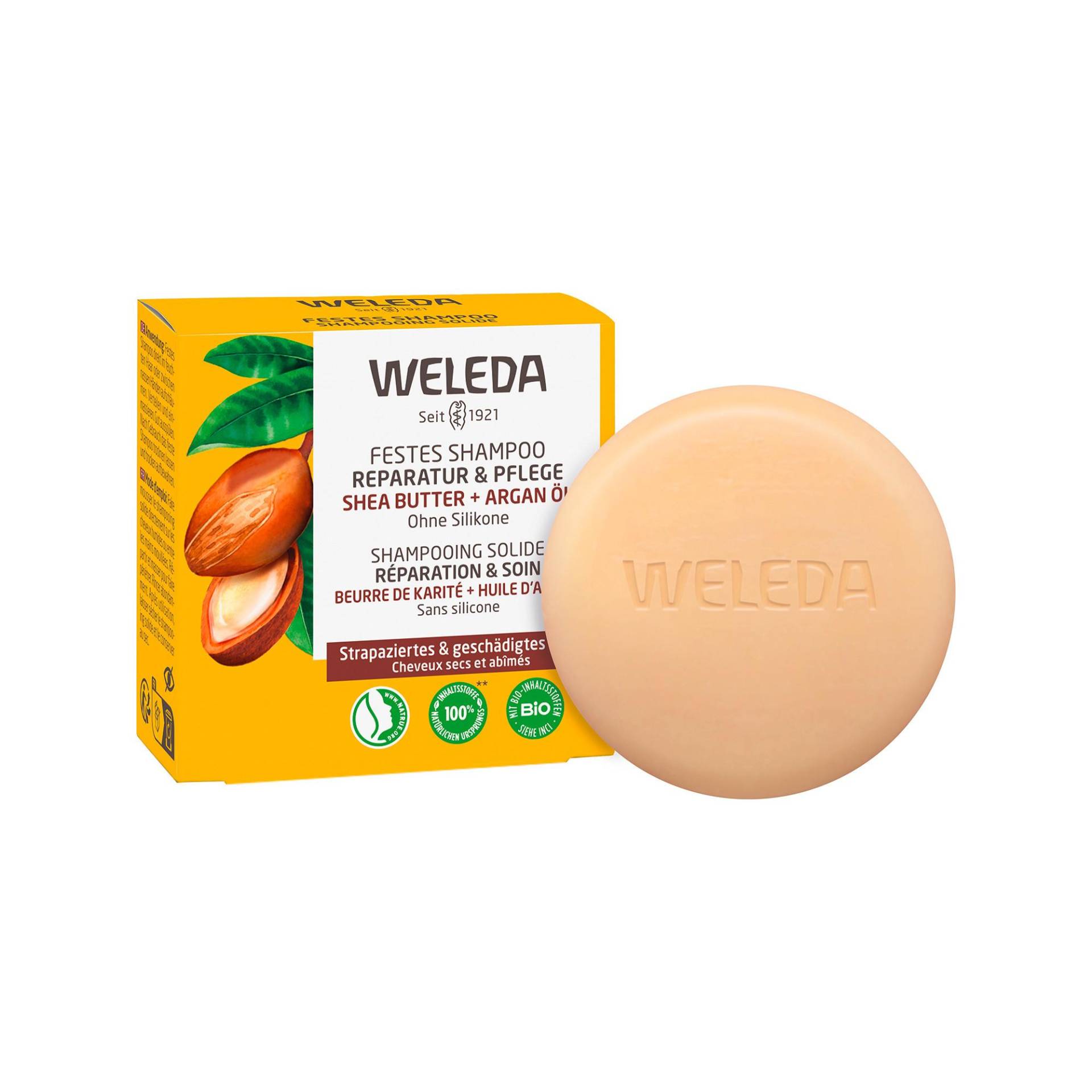 Festes Shampoo Reparatur & Pflege Damen  50g von WELEDA