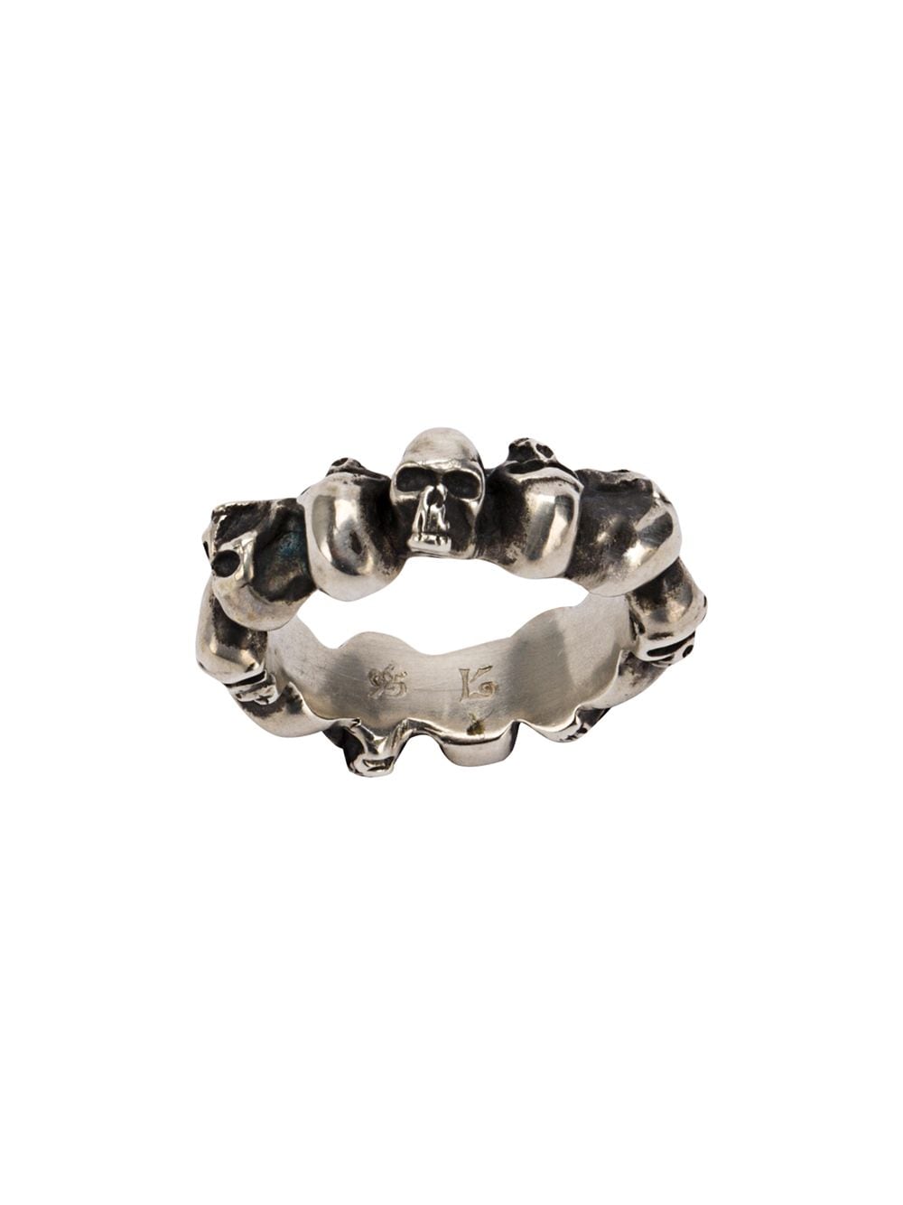 WERKSTATT:MÜNCHEN Multi Skull ring - Silver von WERKSTATT:MÜNCHEN