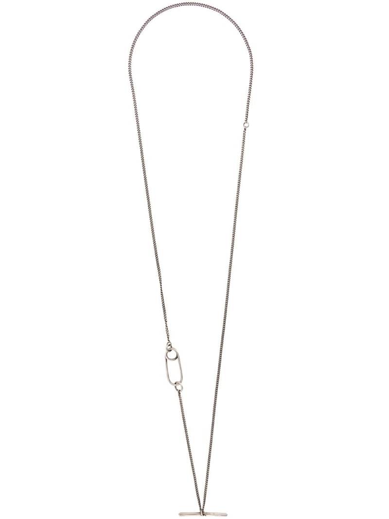 WERKSTATT:MÜNCHEN safety pin pendant necklace - Silver von WERKSTATT:MÜNCHEN