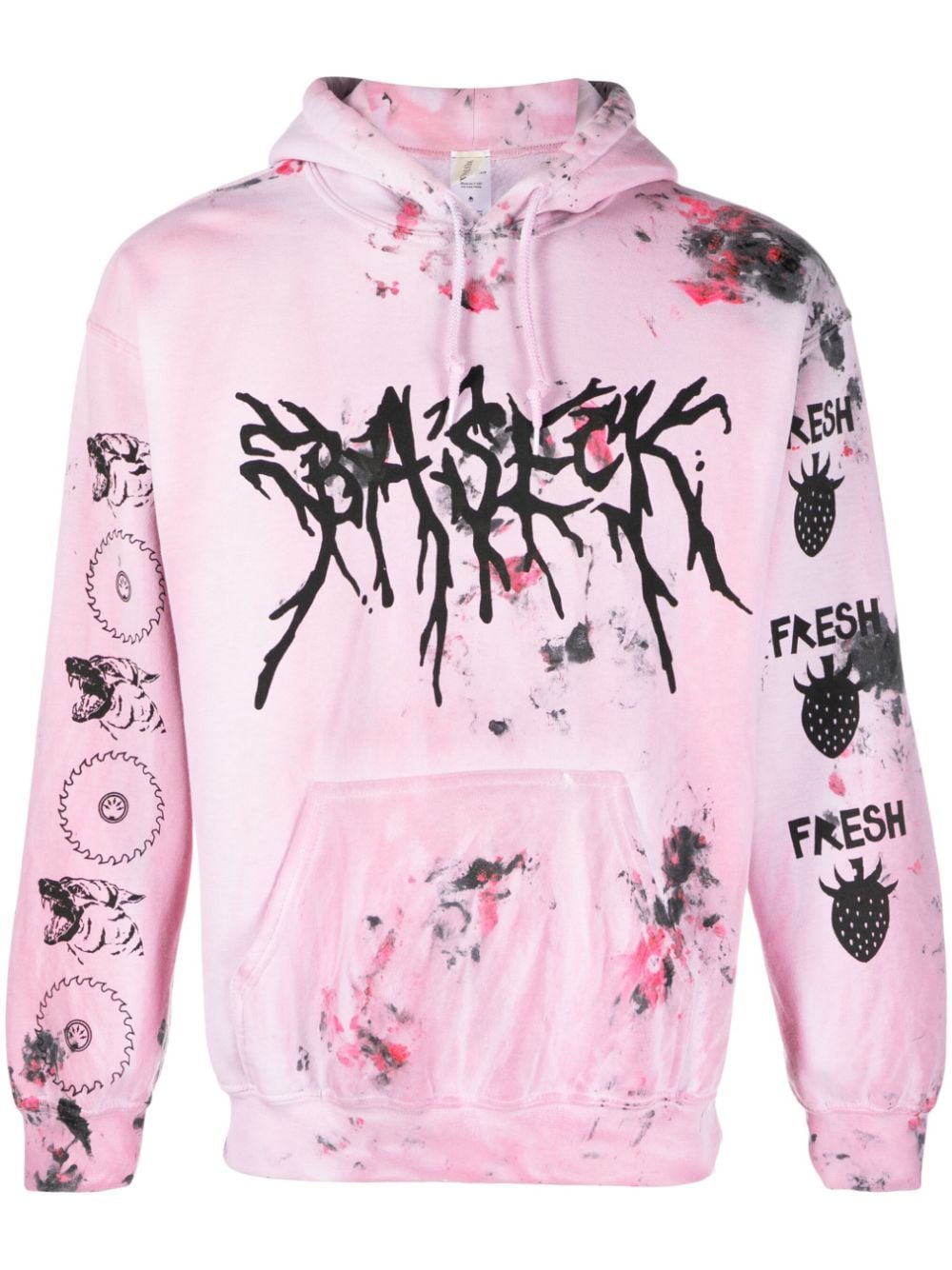 WESTFALL Baseck Collab graphic-print hoodie - Pink von WESTFALL