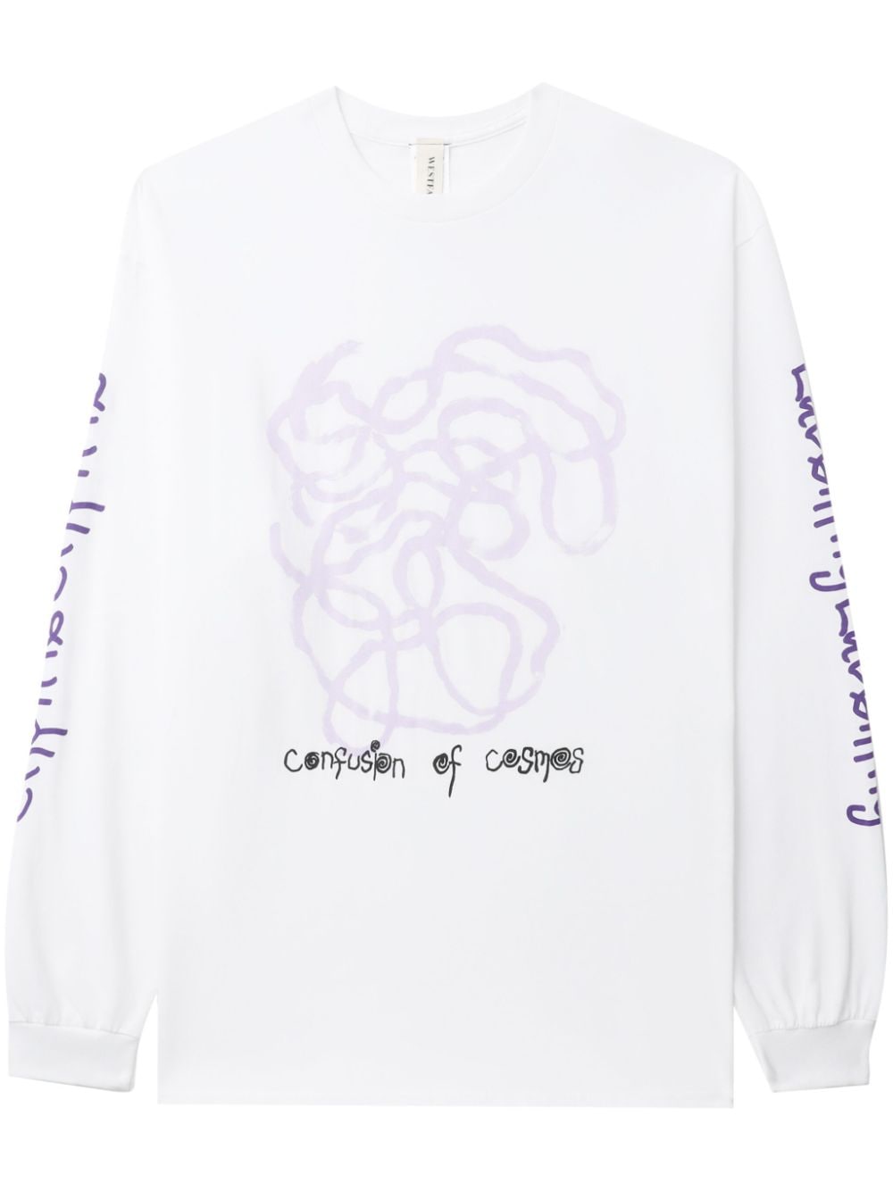 WESTFALL Confusion of Cosmos long-sleeved T-shirt - White von WESTFALL