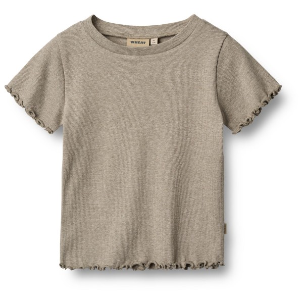 WHEAT - Kid's Rib T-Shirt S/S Alicia - T-Shirt Gr 104;110;116;122;128;140;152 beige;rosa von WHEAT