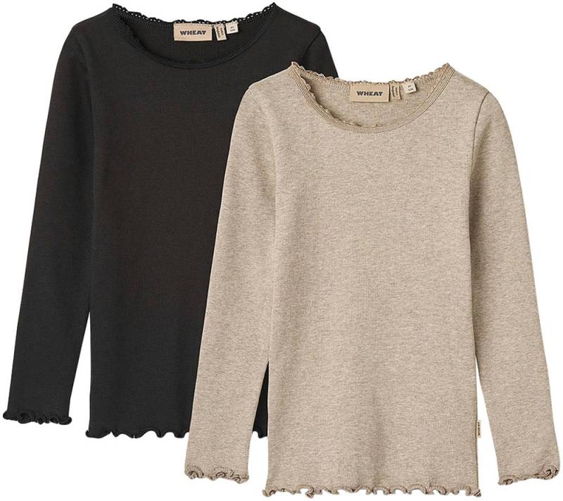 WHEAT Langarmshirt »2 Rib T-Shirt L/S Reese«, (Packung, 2 tlg.) von WHEAT