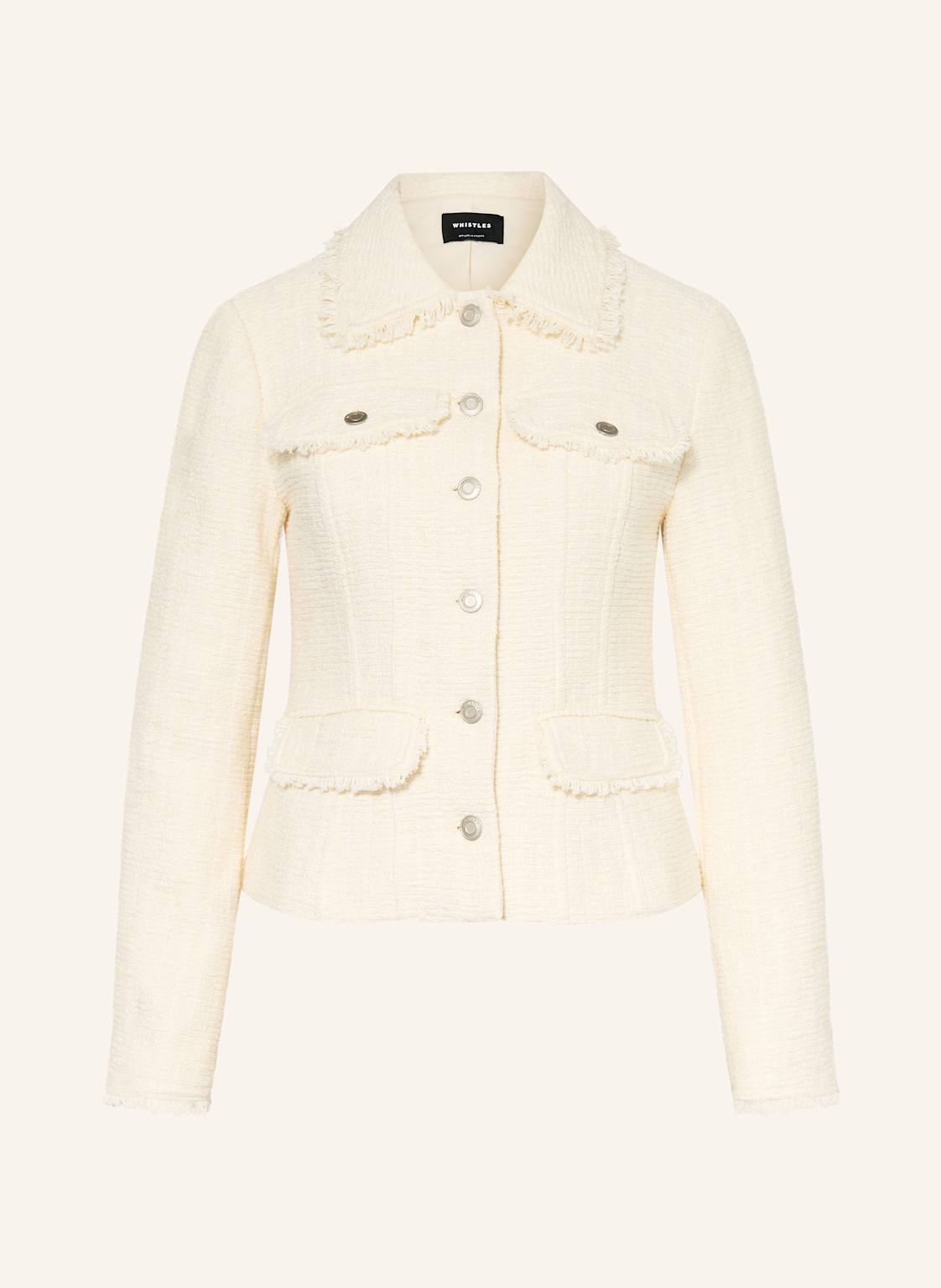 Whistles Bouclé-Jacke weiss Whistles Bouclé-Jacke weiss von WHISTLES