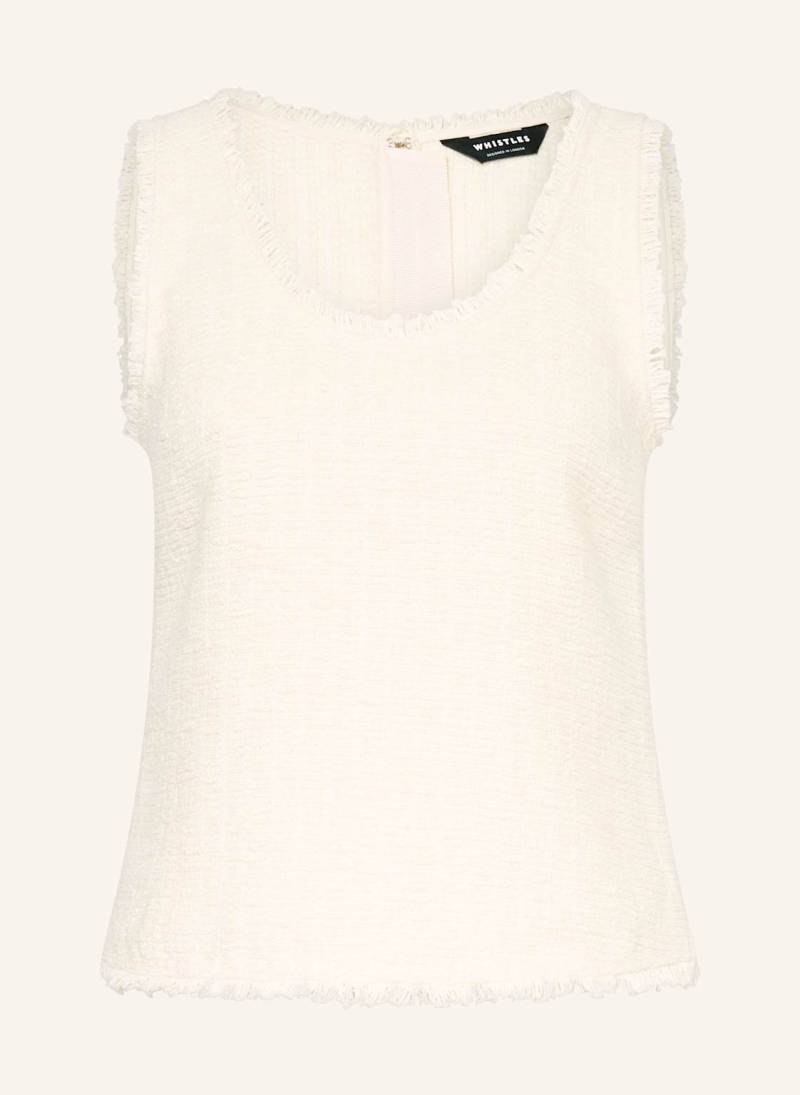 Whistles Bouclé-Top Lucie weiss von WHISTLES