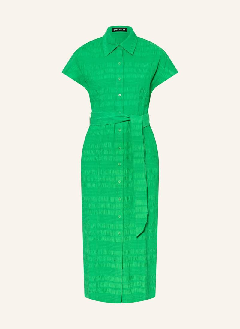 Whistles Hemdblusenkleid Millie gruen von WHISTLES