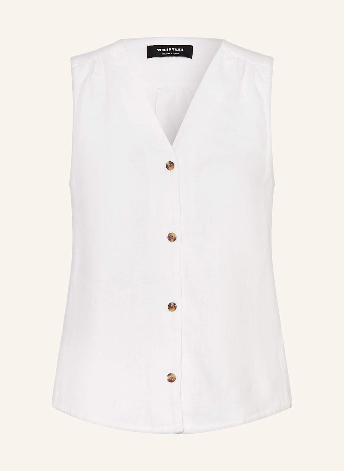Whistles Leinenweste Laura weiss Whistles Leinenweste Laura weiss von WHISTLES