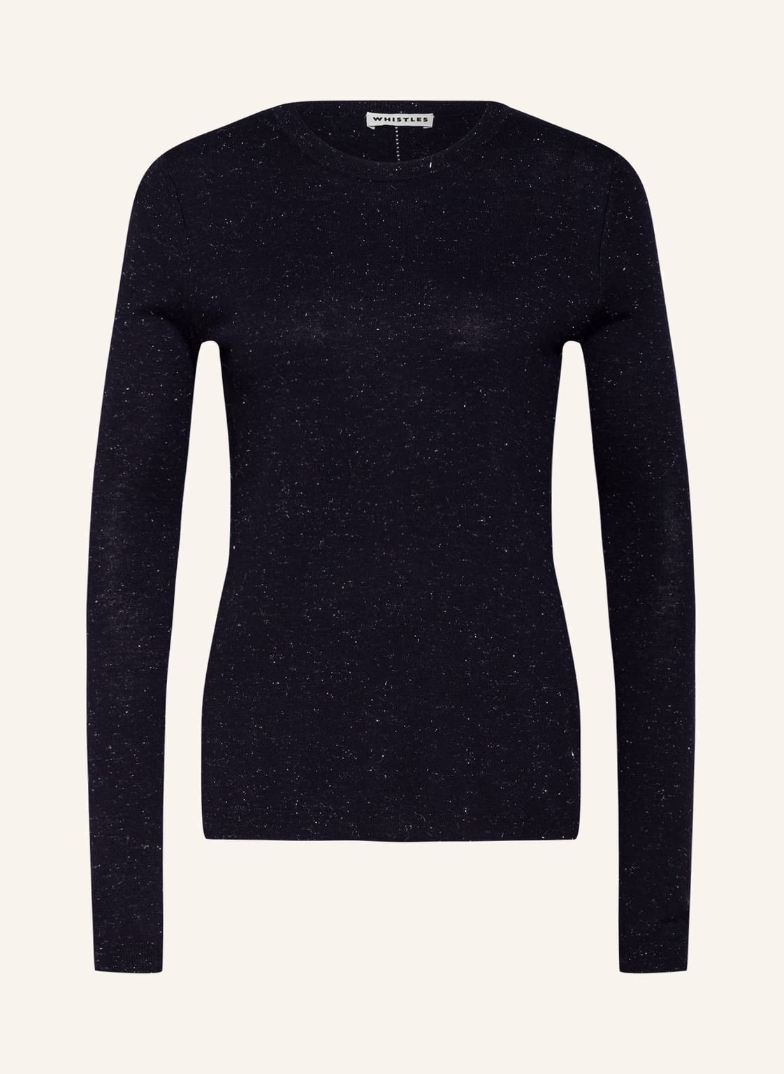 Whistles Pullover Annie Mit Glitzergarn blau von WHISTLES