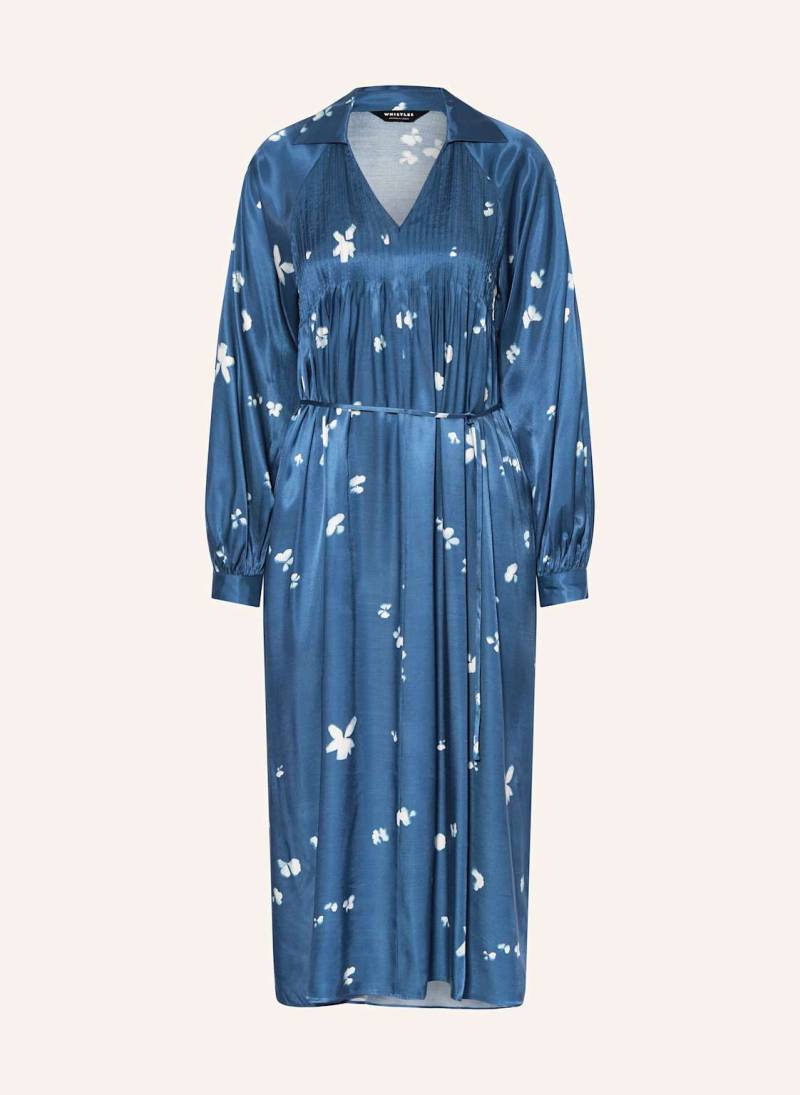 Whistles Satinkleid blau von WHISTLES