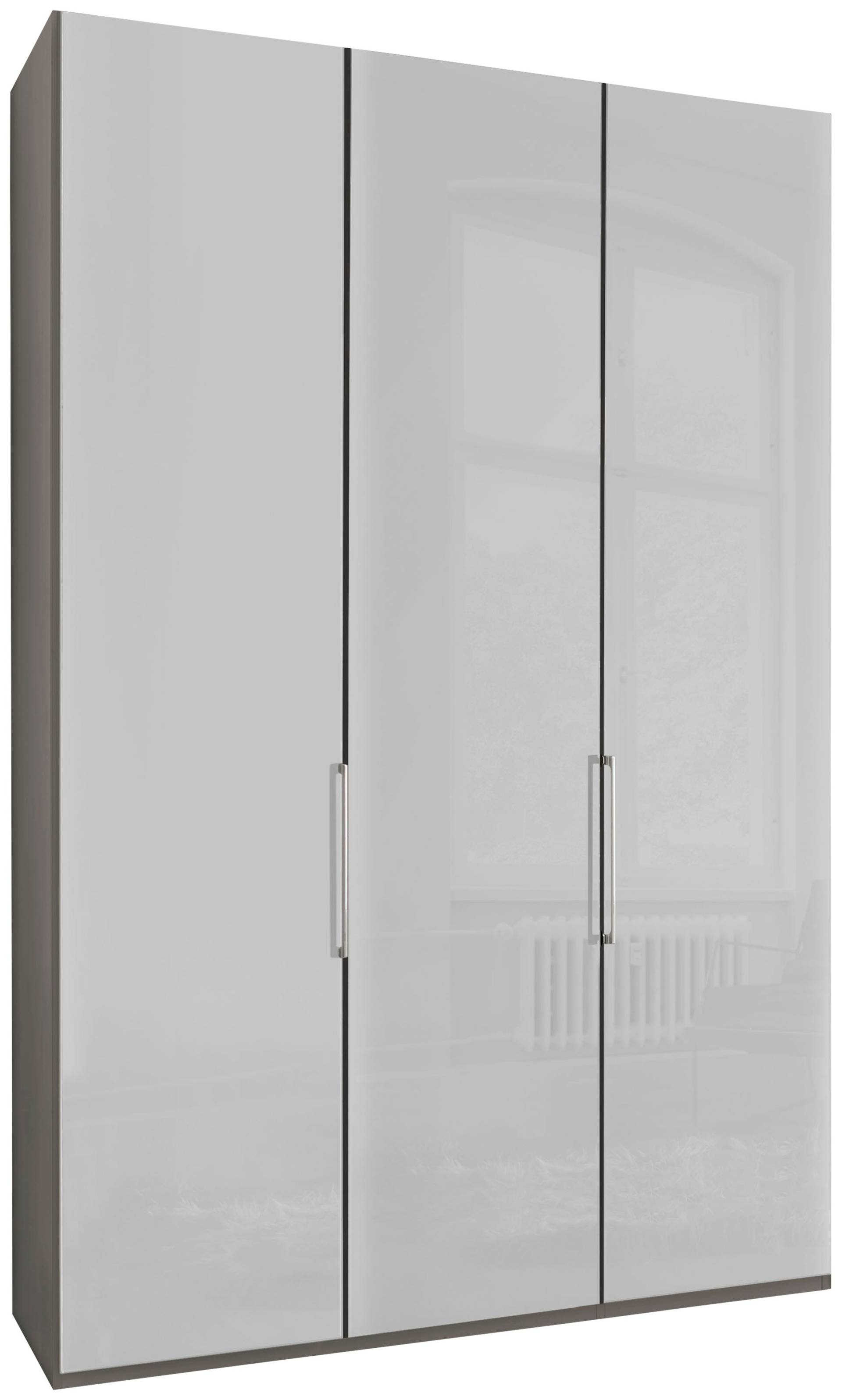 WIEMANN Drehtürenschrank »Monaco, Made in Germany, edle Glasfront, in verschiedenen Farben,«, hochwertige Beschlägen inkl. Dämpfung von WIEMANN