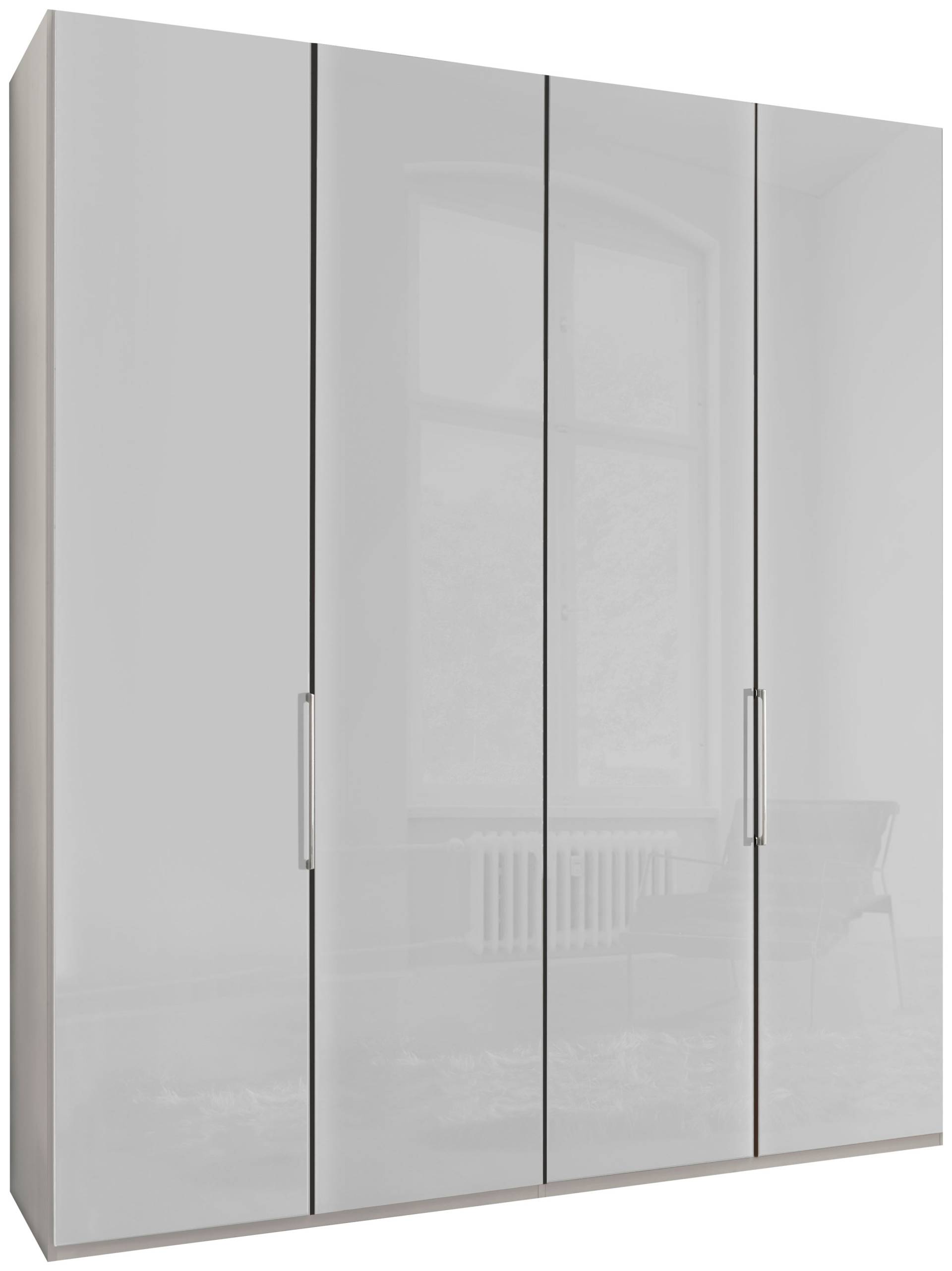 WIEMANN Drehtürenschrank »Monaco, Made in Germany, edle Glasfront, in verschiedenen Farben,«, hochwertige Beschlägen inkl. Dämpfung von WIEMANN