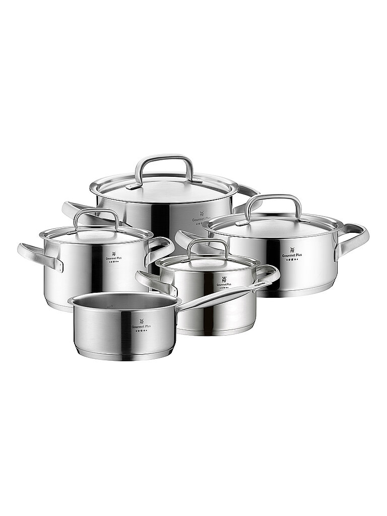 WMF Gourmet Plus Topf Set 5tlg Cromargan silber von WMF