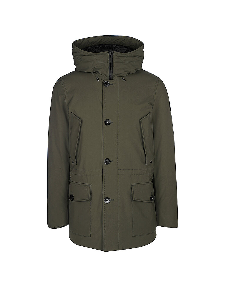 WOOLRICH Daunenparka Regular Fit Arctic Stretch grün | M von WOOLRICH