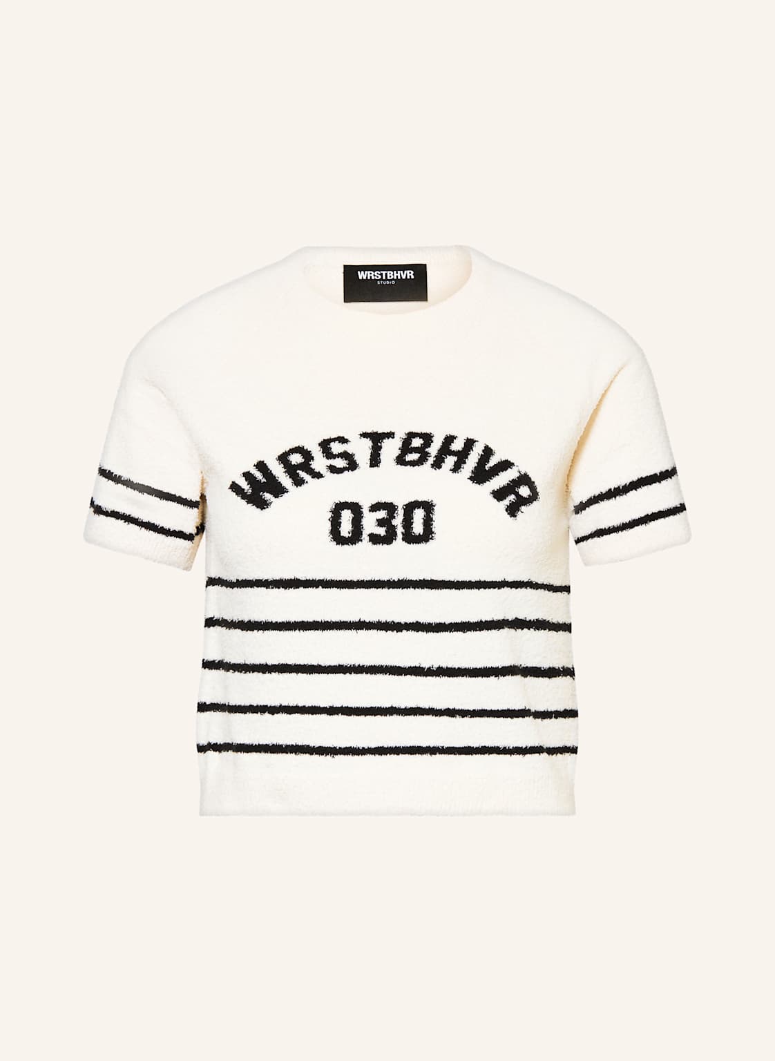 Wrstbhvr Cropped-Strickshirt Mady weiss Wrstbhvr Cropped-Strickshirt Mady weiss von WRSTBHVR