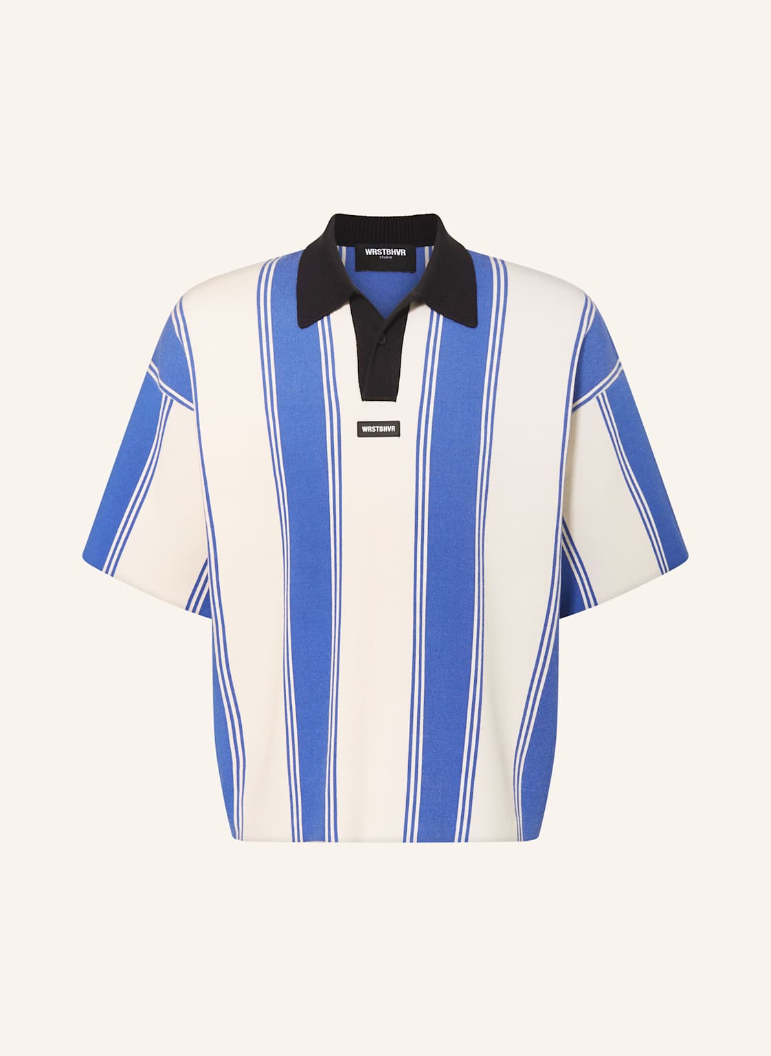 Wrstbhvr Strick-Poloshirt Lev v2 blau Wrstbhvr Strick-Poloshirt Lev v2 blau von WRSTBHVR