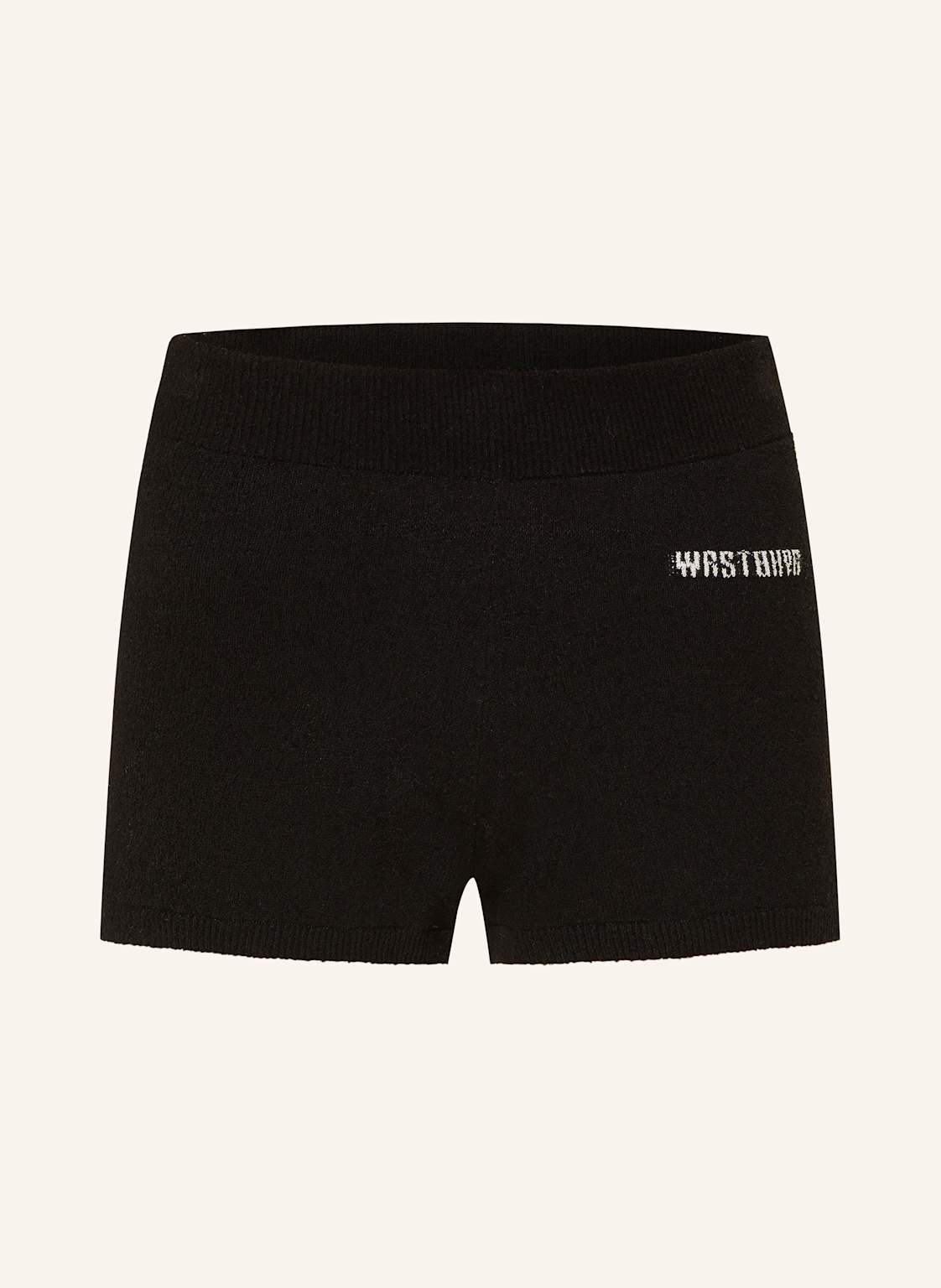 Wrstbhvr Strickshorts Luisa schwarz von WRSTBHVR