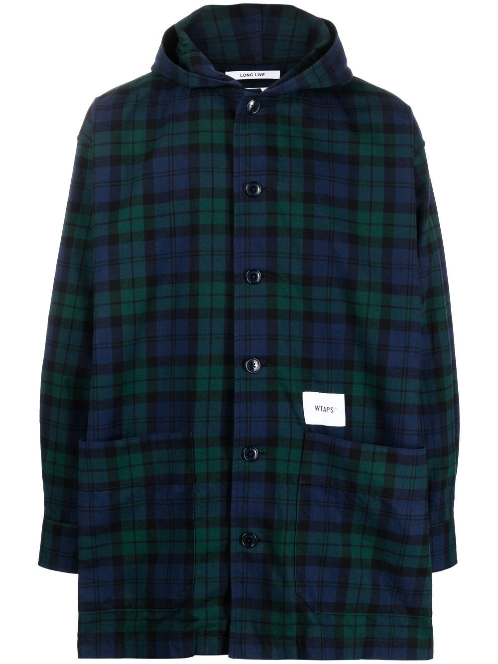 WTAPS Bout check hooded jacket - Green von WTAPS