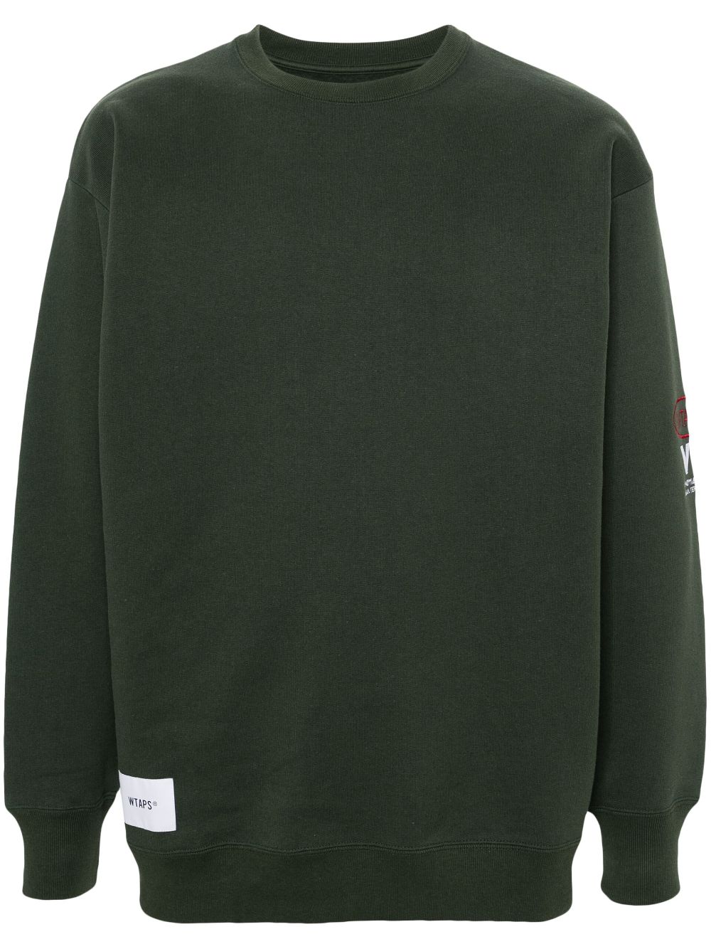 WTAPS logo-embroidered cotton sweatshirt - Green von WTAPS