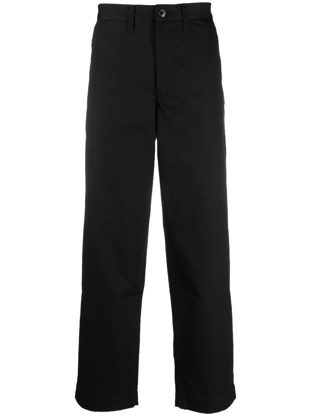 WTAPS logo patch straight-leg trousers - Black von WTAPS