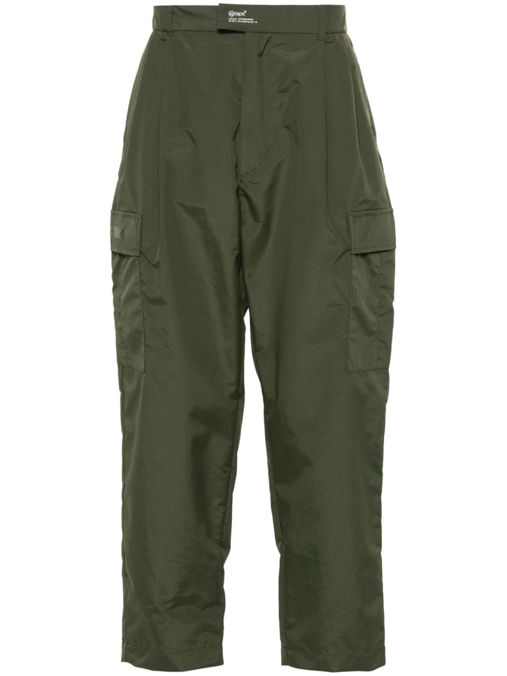 WTAPS tapered ripstop cargo trousers - Green