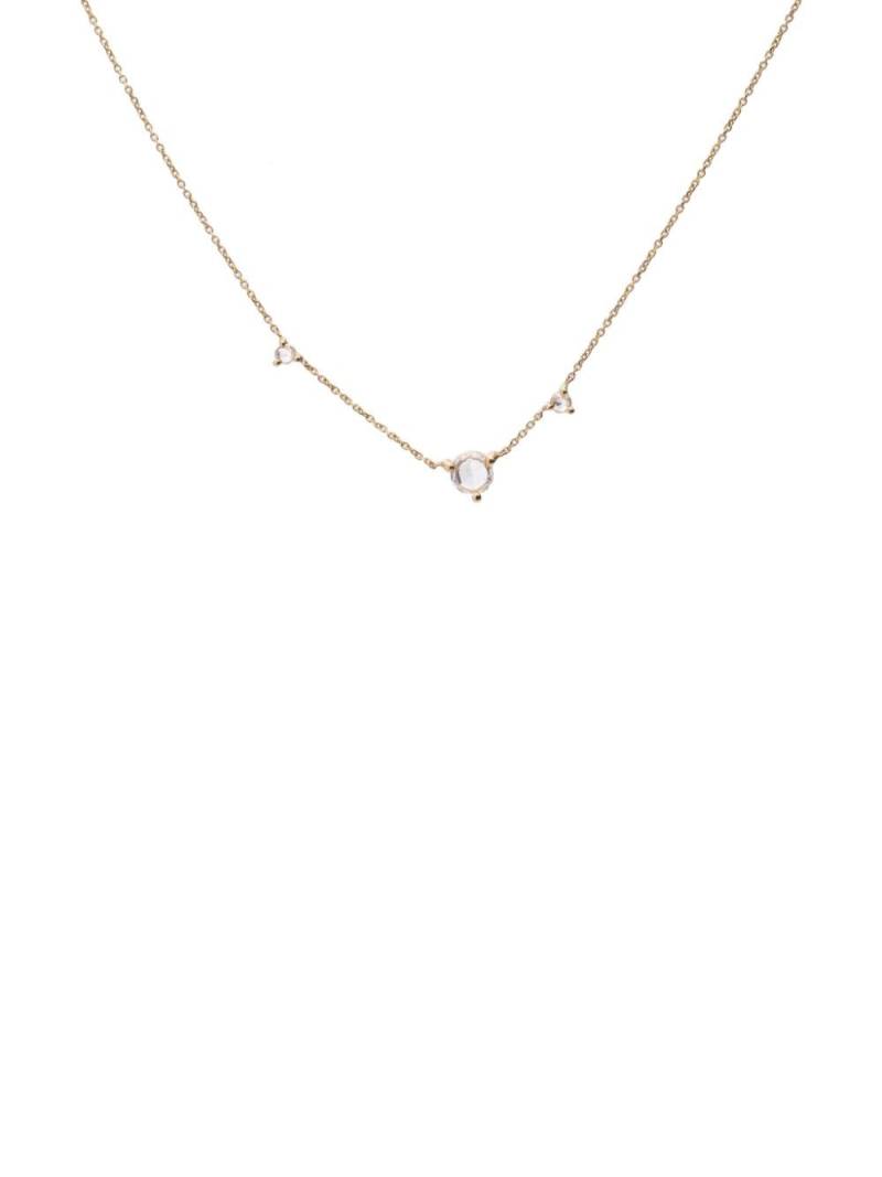 WWAKE 14kt yellow gold Three-Step diamond necklace von WWAKE