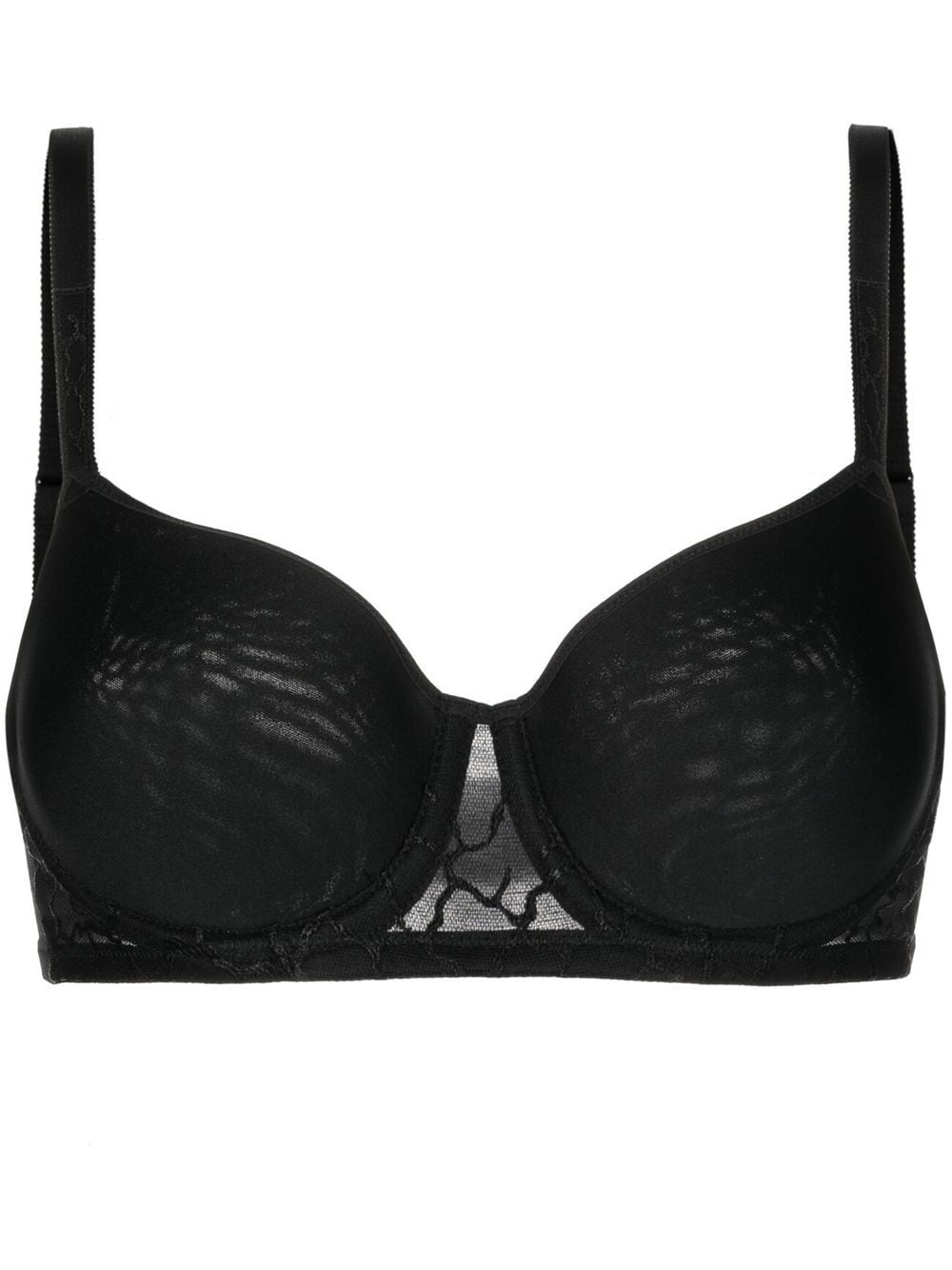 Wacoal lace-detail clasp-fastening bra - Black von Wacoal