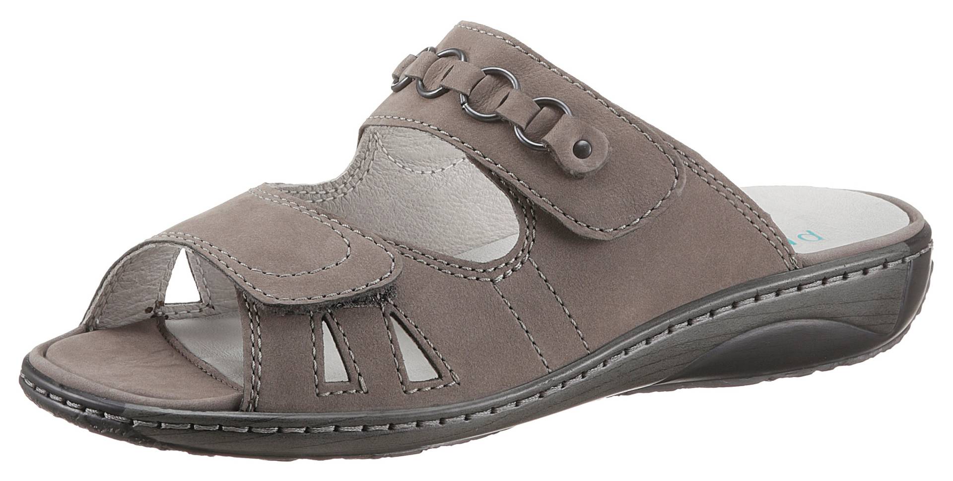 Waldläufer Pantolette »GARDA«, Keilabsatz, Sommerschuh, Schlappen mit Schmuckapplikation, Weite G Waldläufer Pantolette »GARDA«, Keilabsatz, Sommerschuh, Schlappen mit Schmuckapplikation, Weite G von Waldläufer