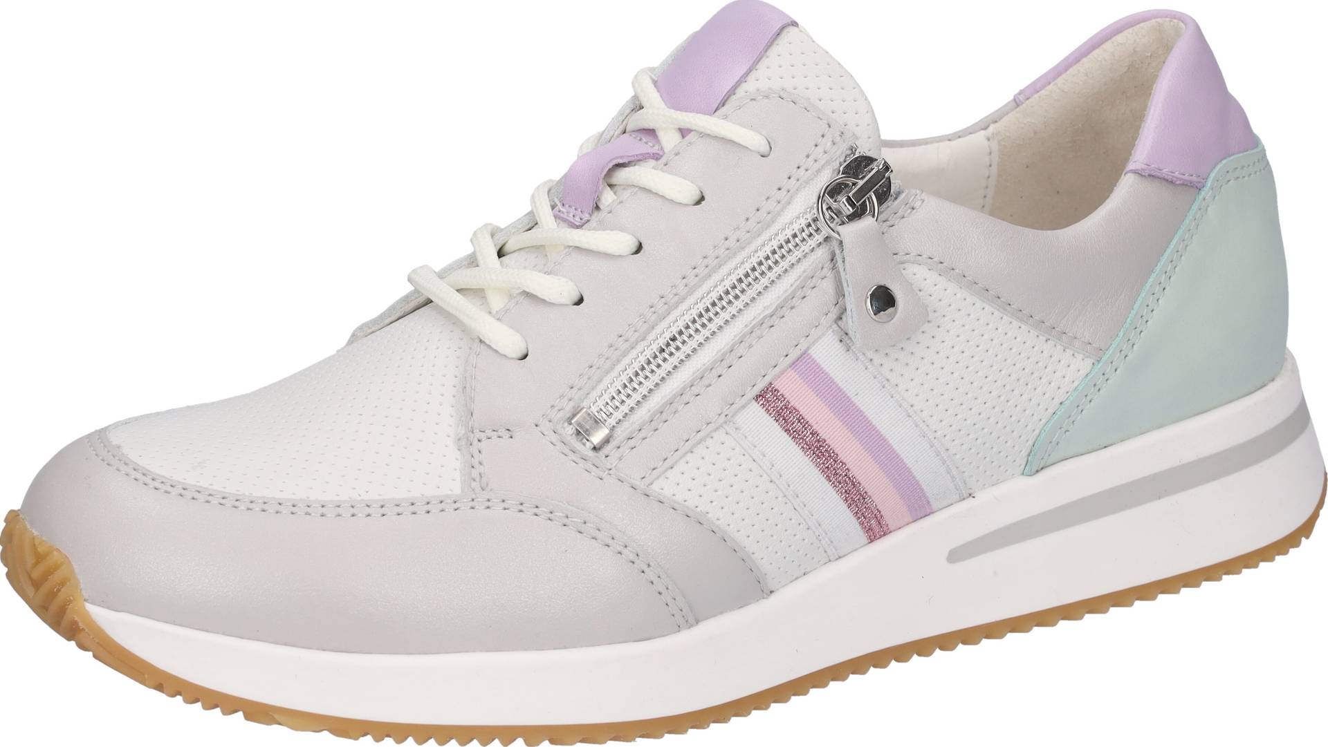 Waldläufer Sneaker »H-AGNES«, pastellfarbene Besätze, H-Weite, Freizeitschuh, Halbschuh, Schnürschuh von Waldläufer