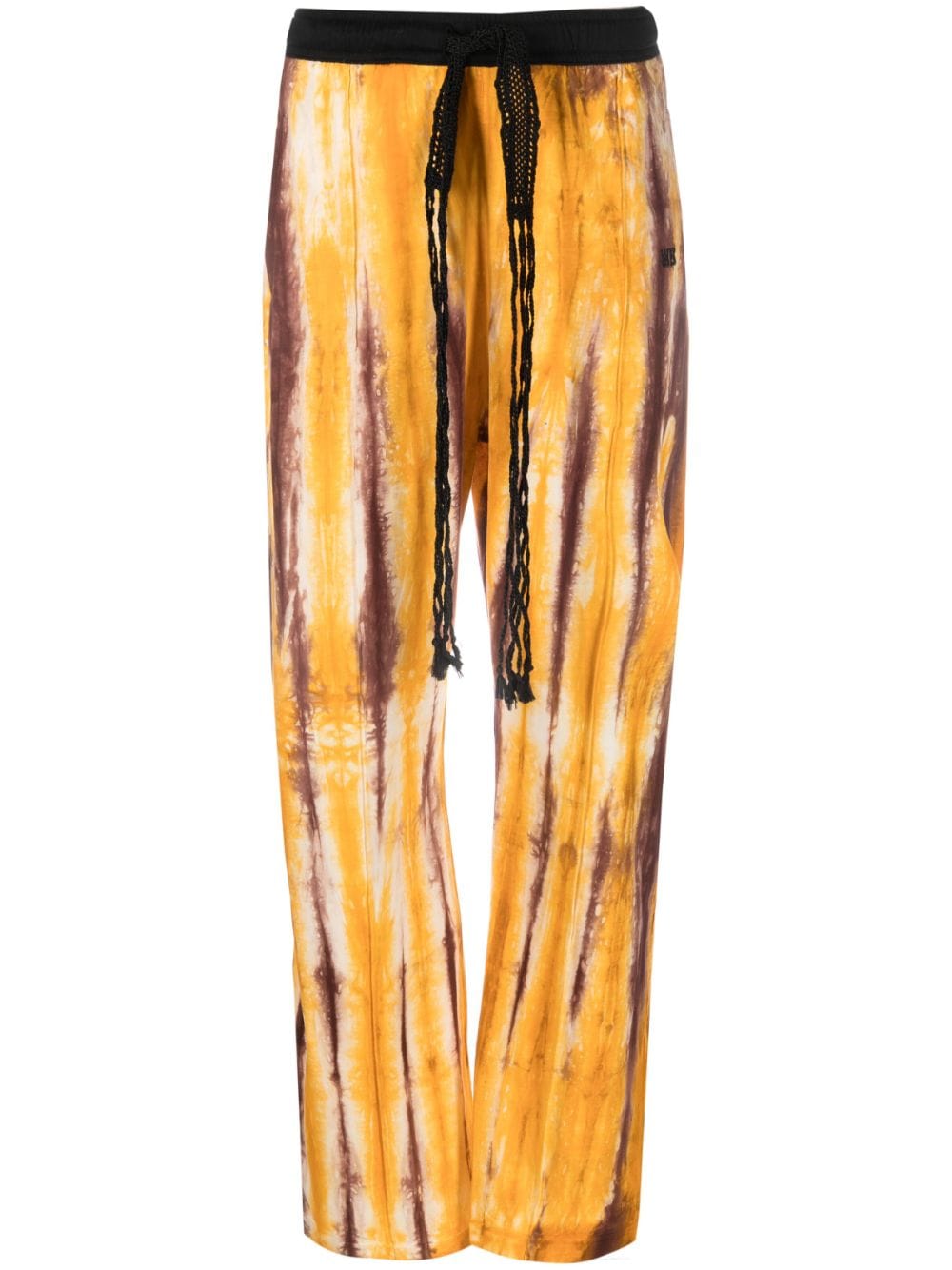 Wales Bonner Air Jersey hand-dyed trousers - Orange von Wales Bonner