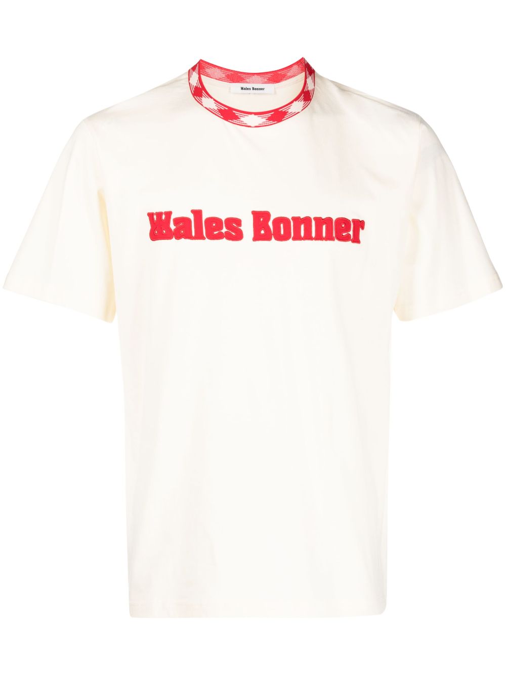 Wales Bonner Original logo-appliqué T-shirt - Neutrals von Wales Bonner